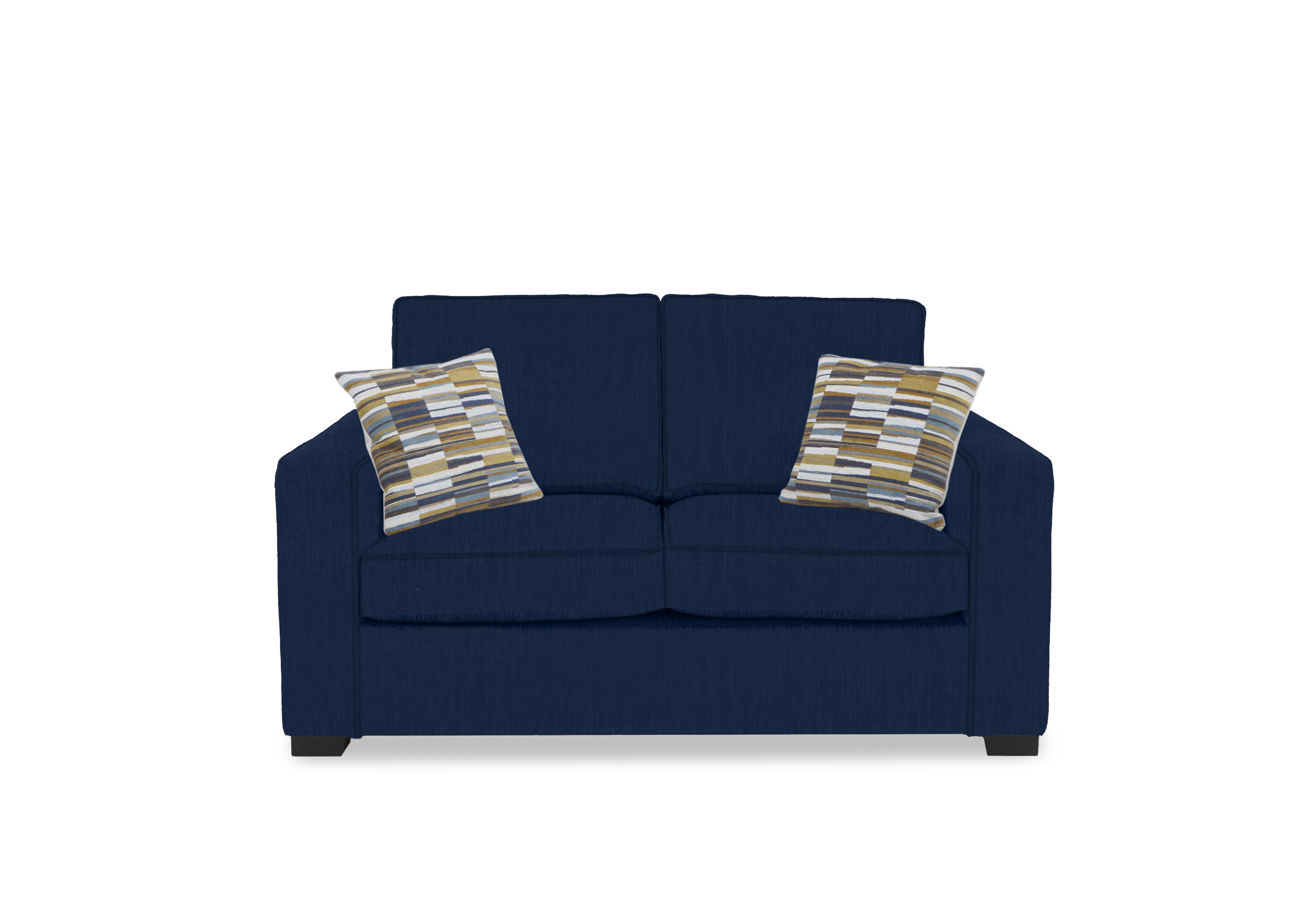 Abberton 2 Seater Deluxe Sofa Bed in Indigo Ashton Chenille Plain on Furniture Village