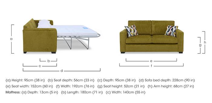 Abberton 3 Seater Deluxe Sofa Bed in  on Furniture Village