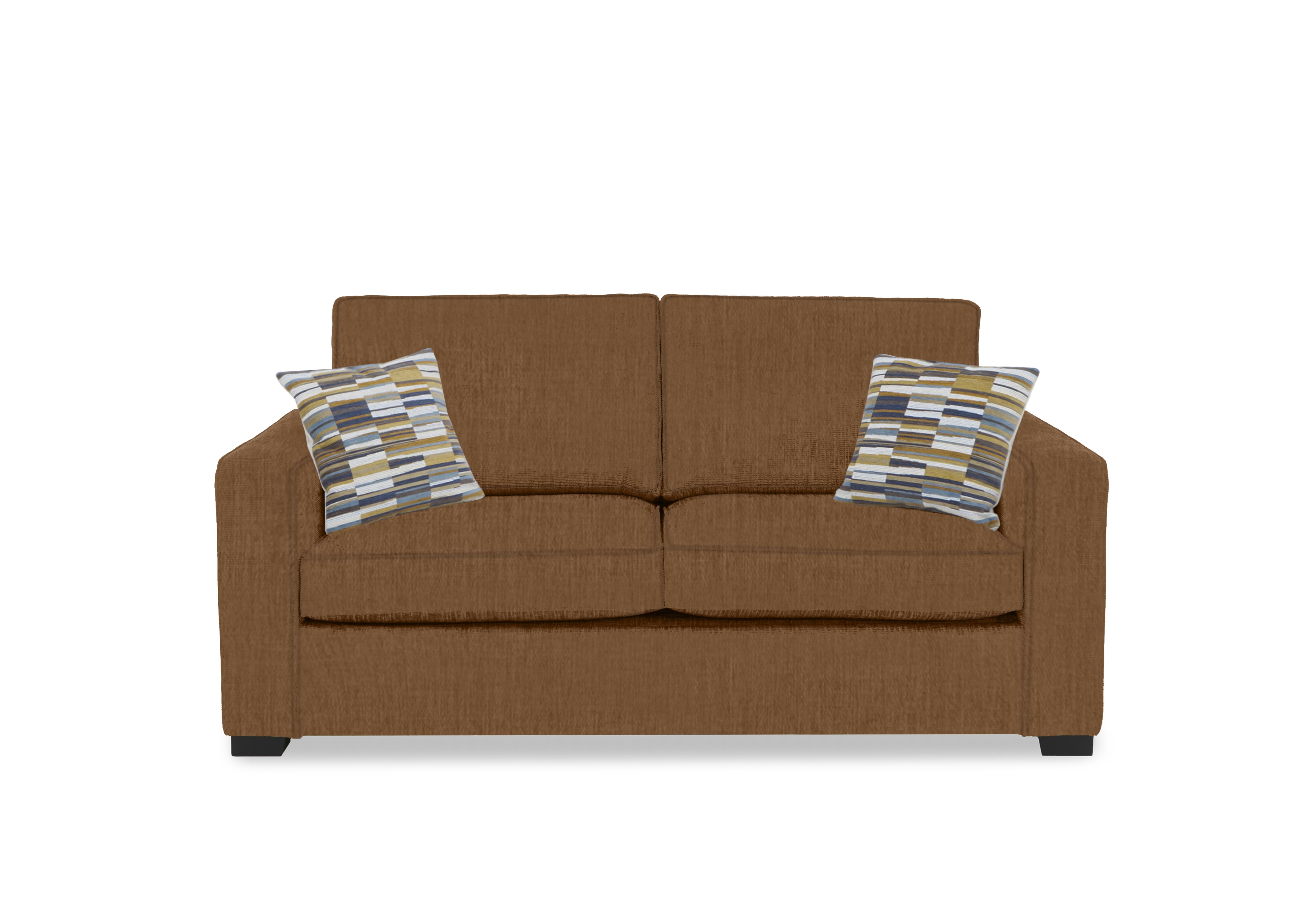 Abberton 3 Seater Deluxe Sofa Bed in Caramel Thaxted Chenille Plain on Furniture Village
