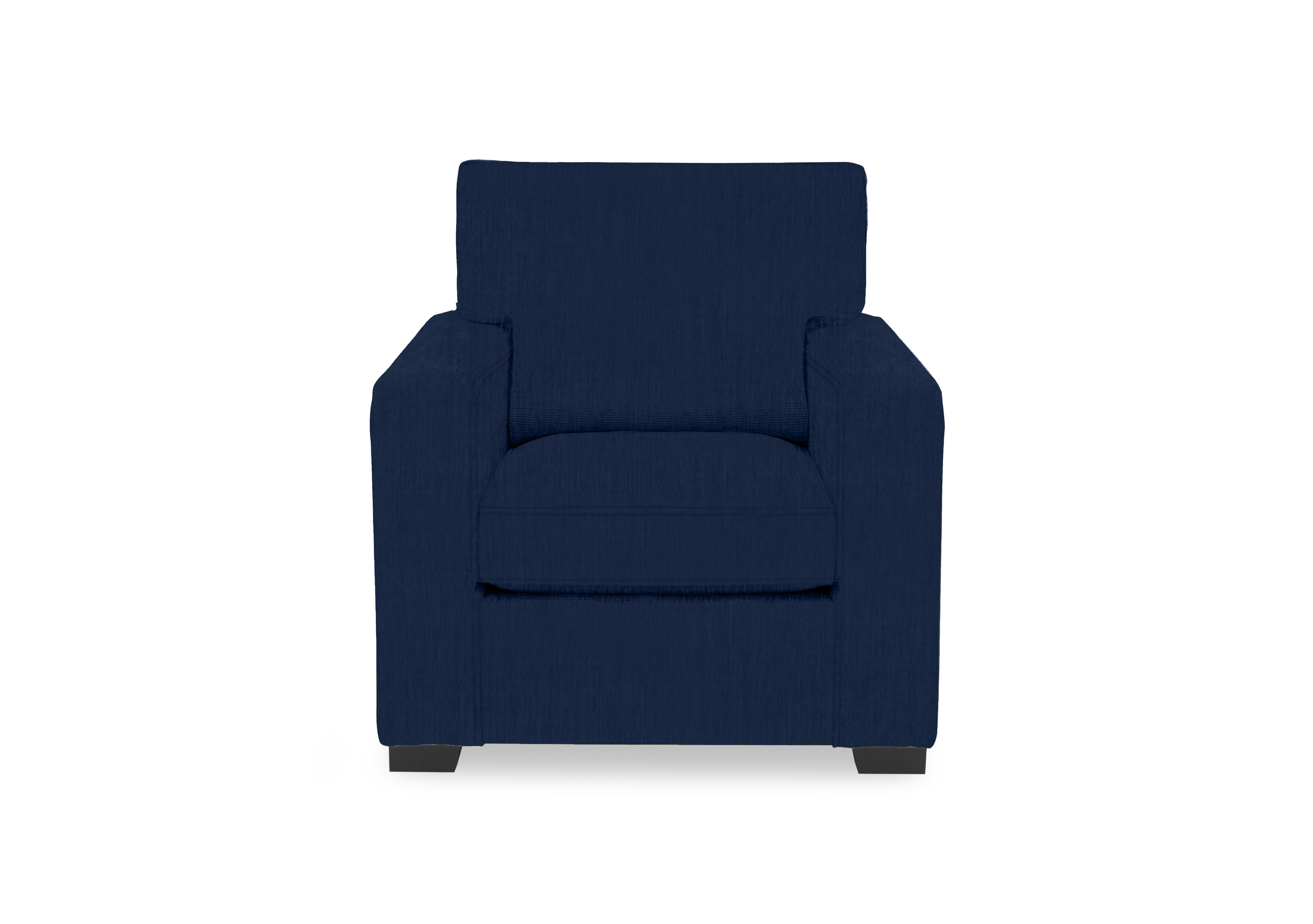 Abberton Armchair in Indigo Ashton Chenille Plain on Furniture Village
