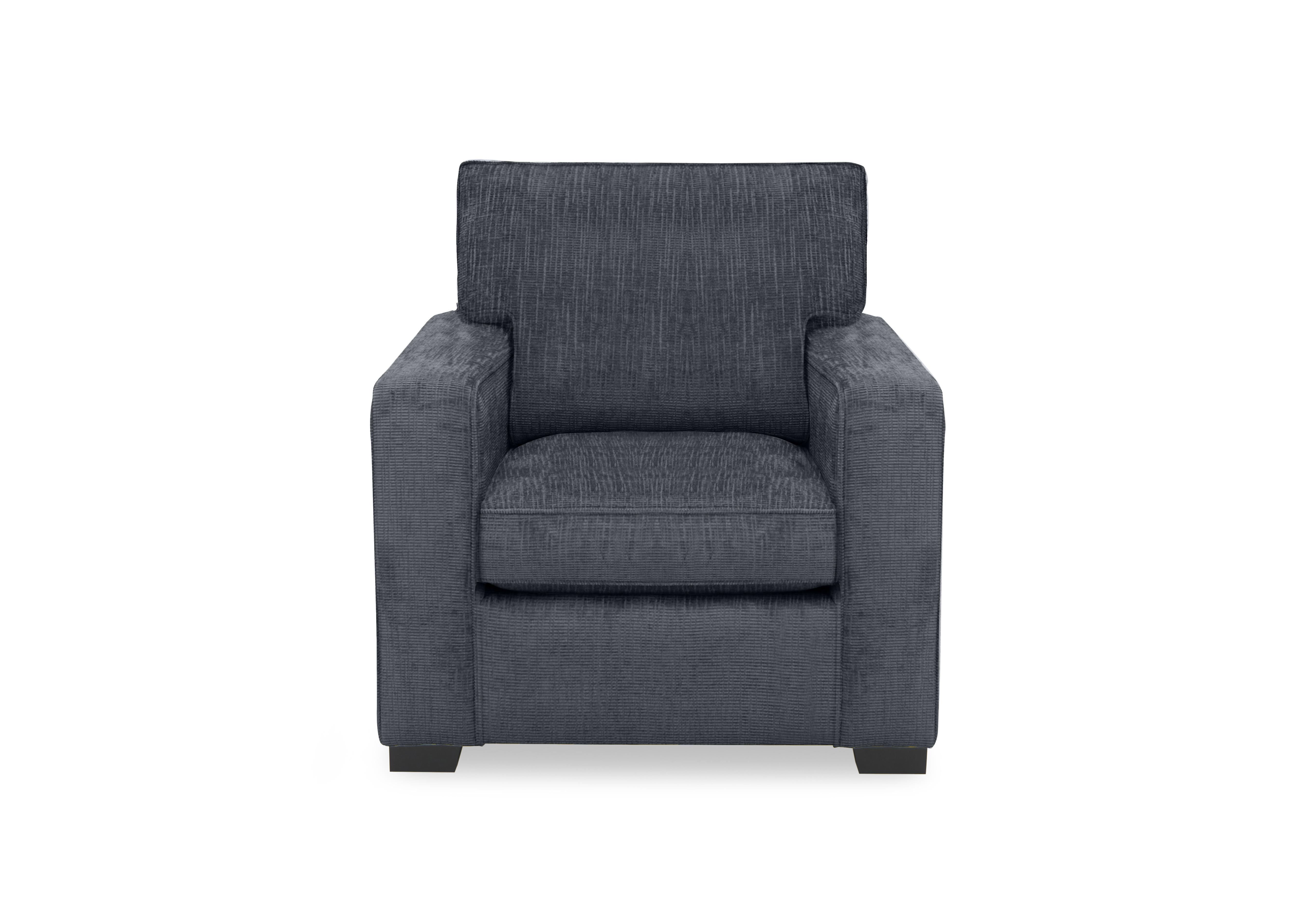 Abberton Armchair in Iron Bromley Chenille Plain on Furniture Village