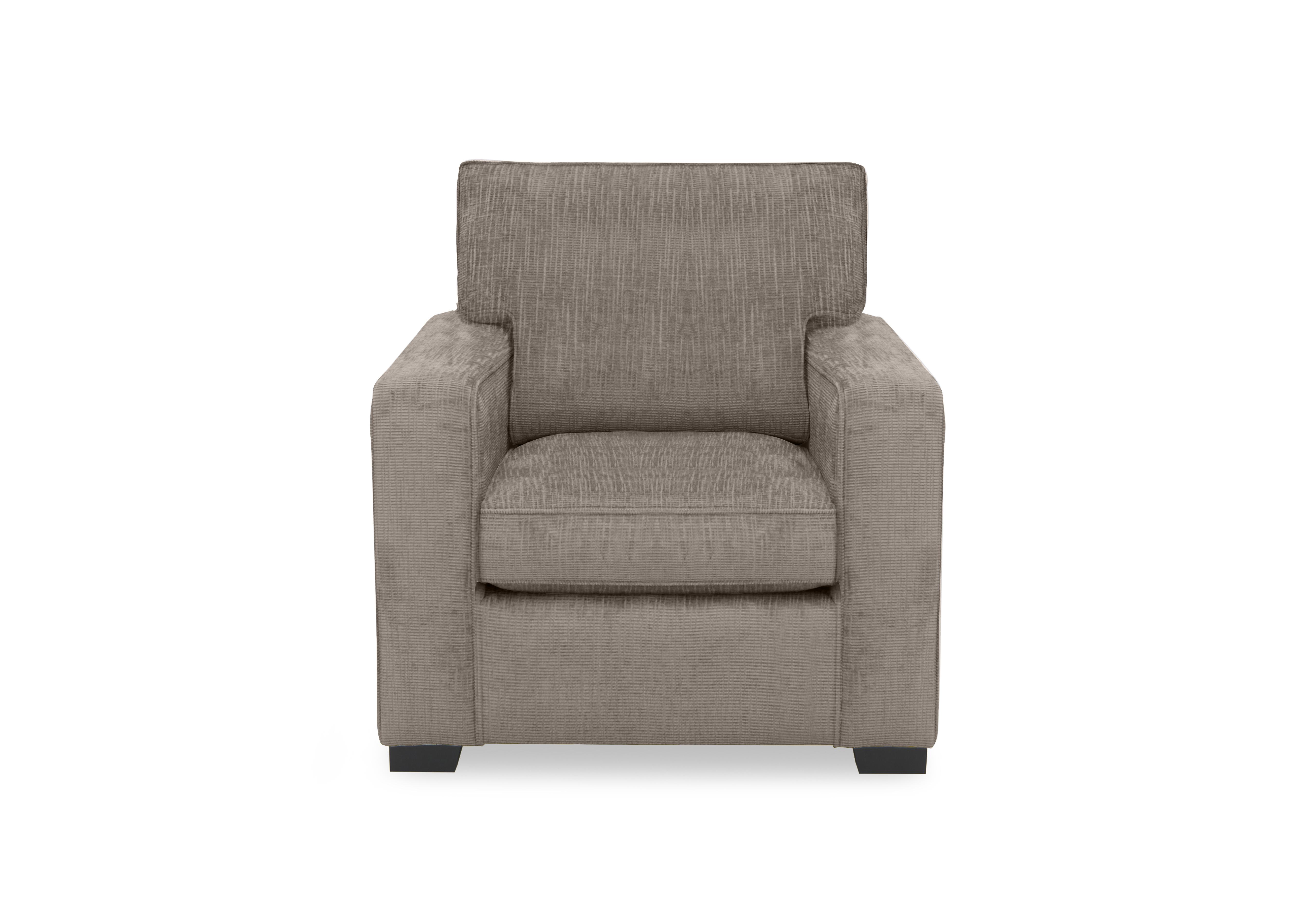 Abberton Armchair in Latte Bromley Chenille Plain on Furniture Village