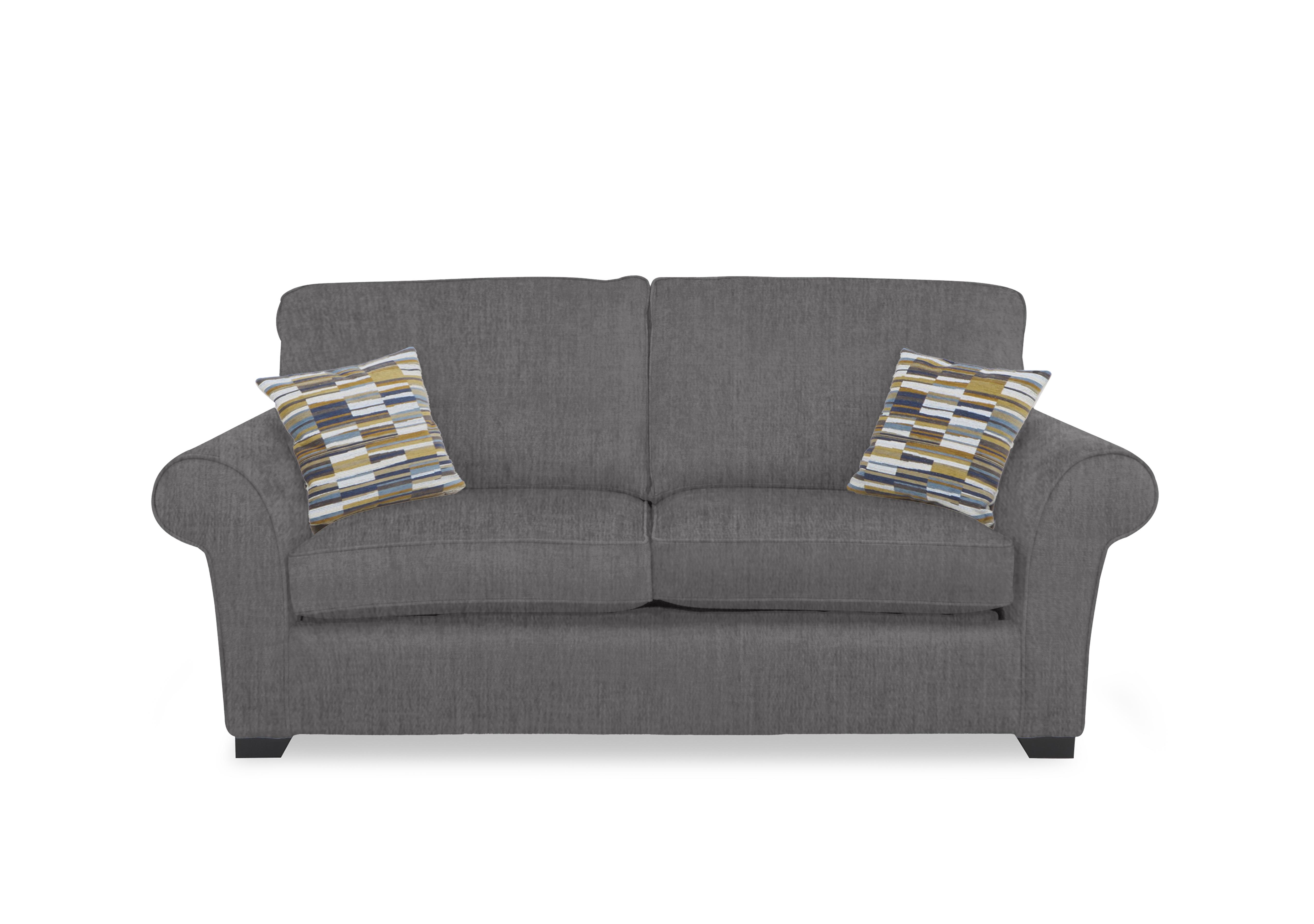Hedingham 3 Seater Deluxe Sofa Bed in Iron Debden Plain on Furniture Village