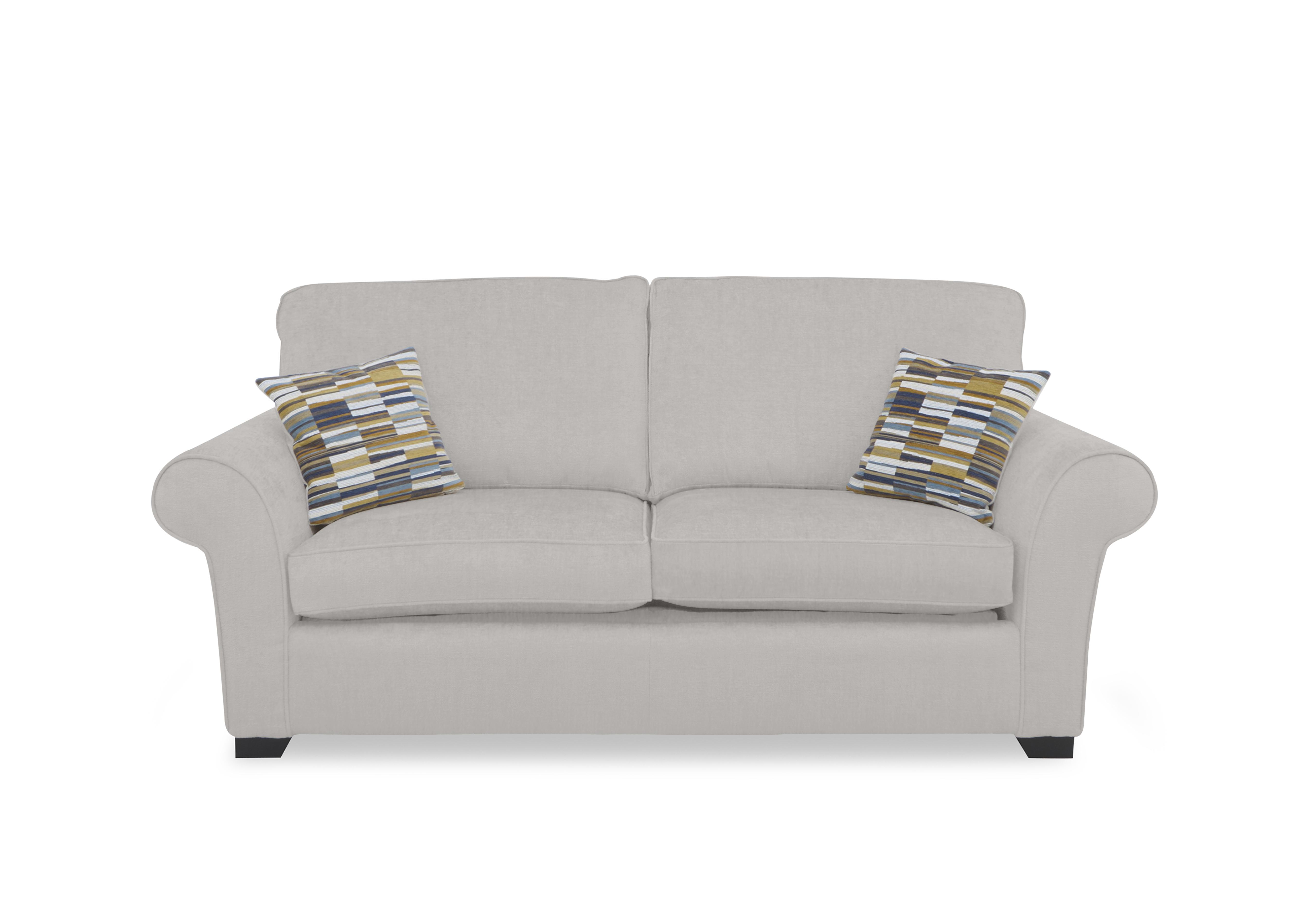 Hedingham 3 Seater Deluxe Sofa Bed in Oyster Ashton Chenille Plain on Furniture Village