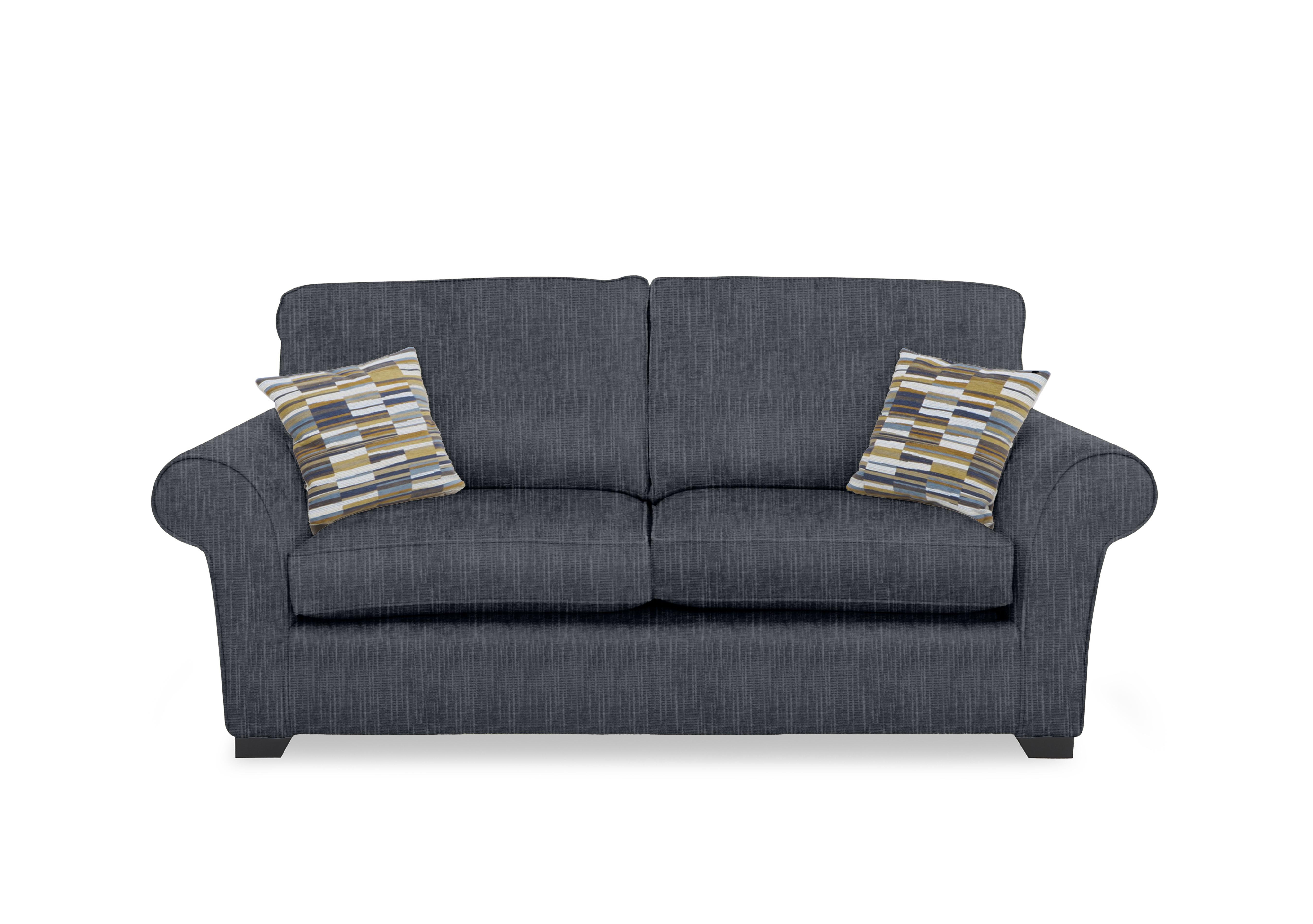 Hedingham 3 Seater Sofa in Iron Bromley Chenille Plain on Furniture Village