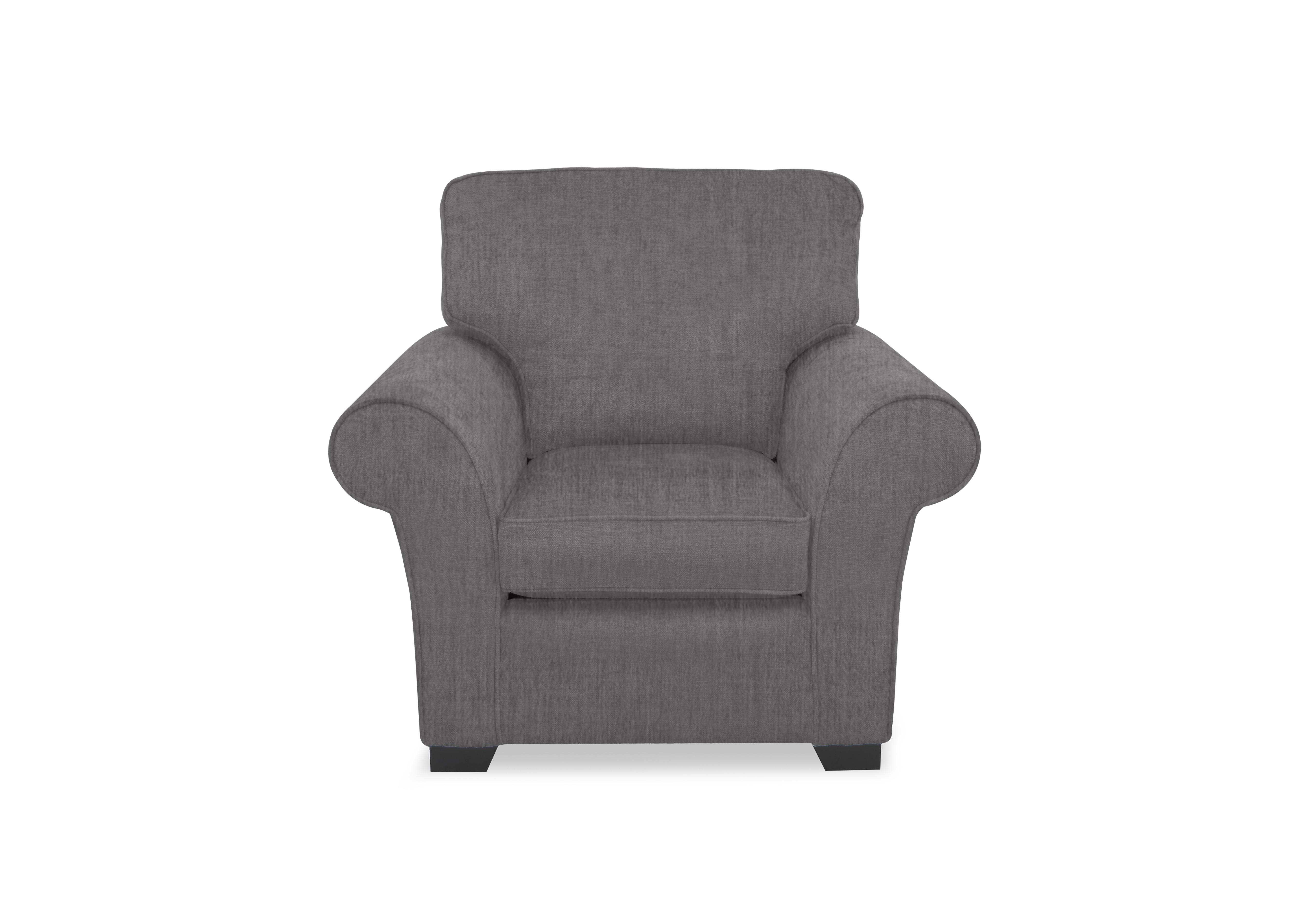 Hedingham Armchair in Iron Debden Plain on Furniture Village