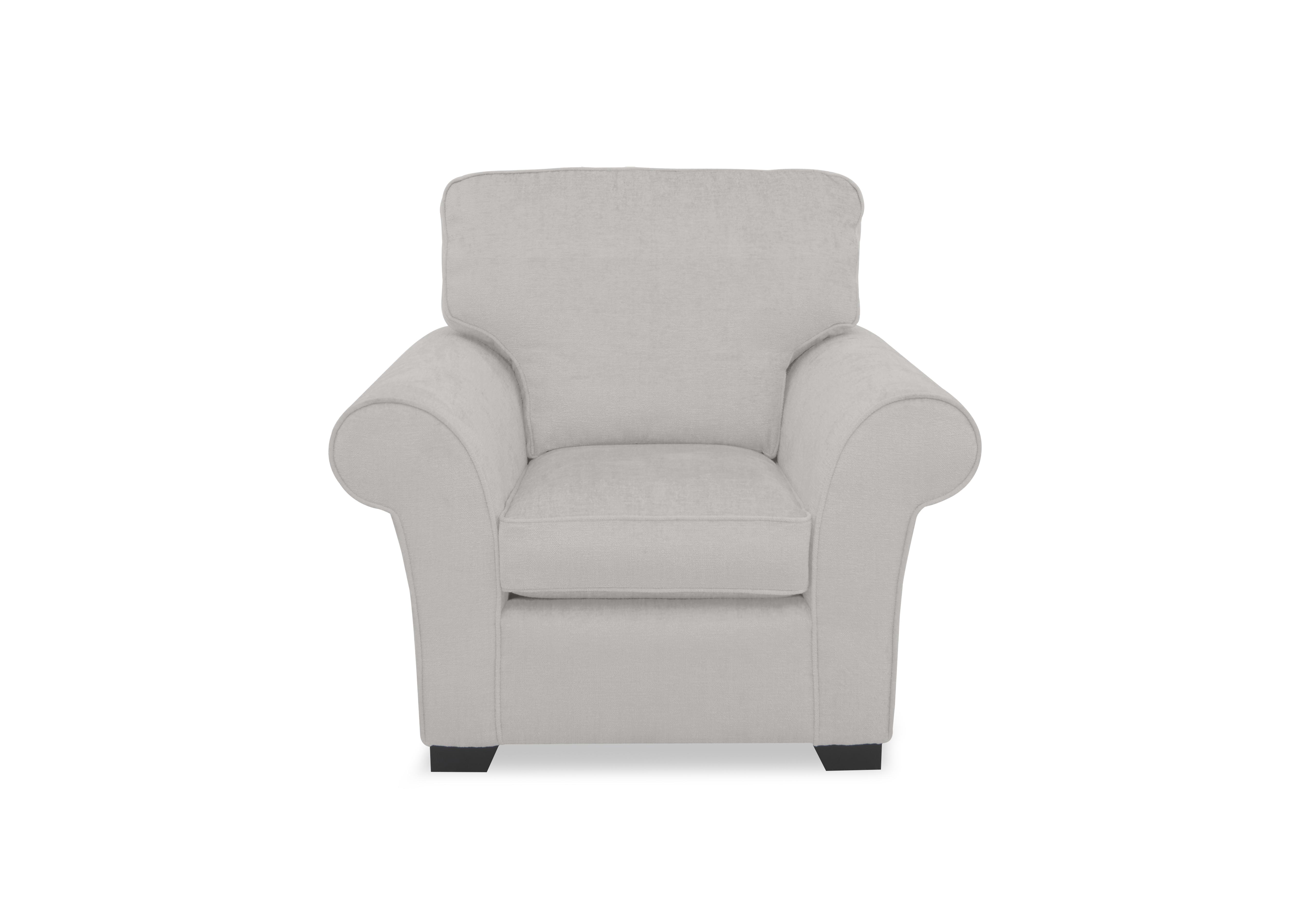 Hedingham Armchair in Oyster Ashton Chenille Plain on Furniture Village