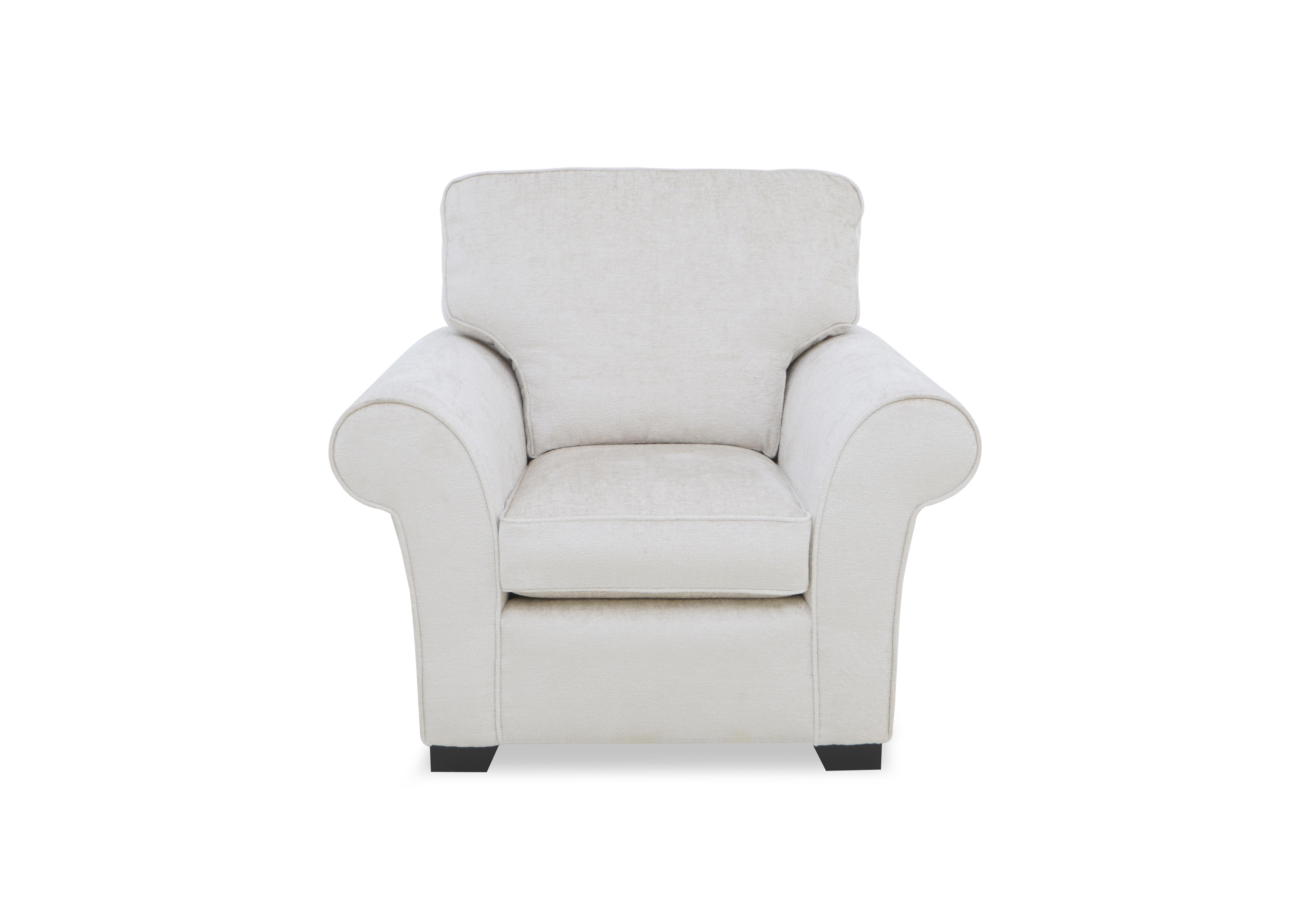 Hedingham Armchair in Pearl Ashton Chenille Plain on Furniture Village