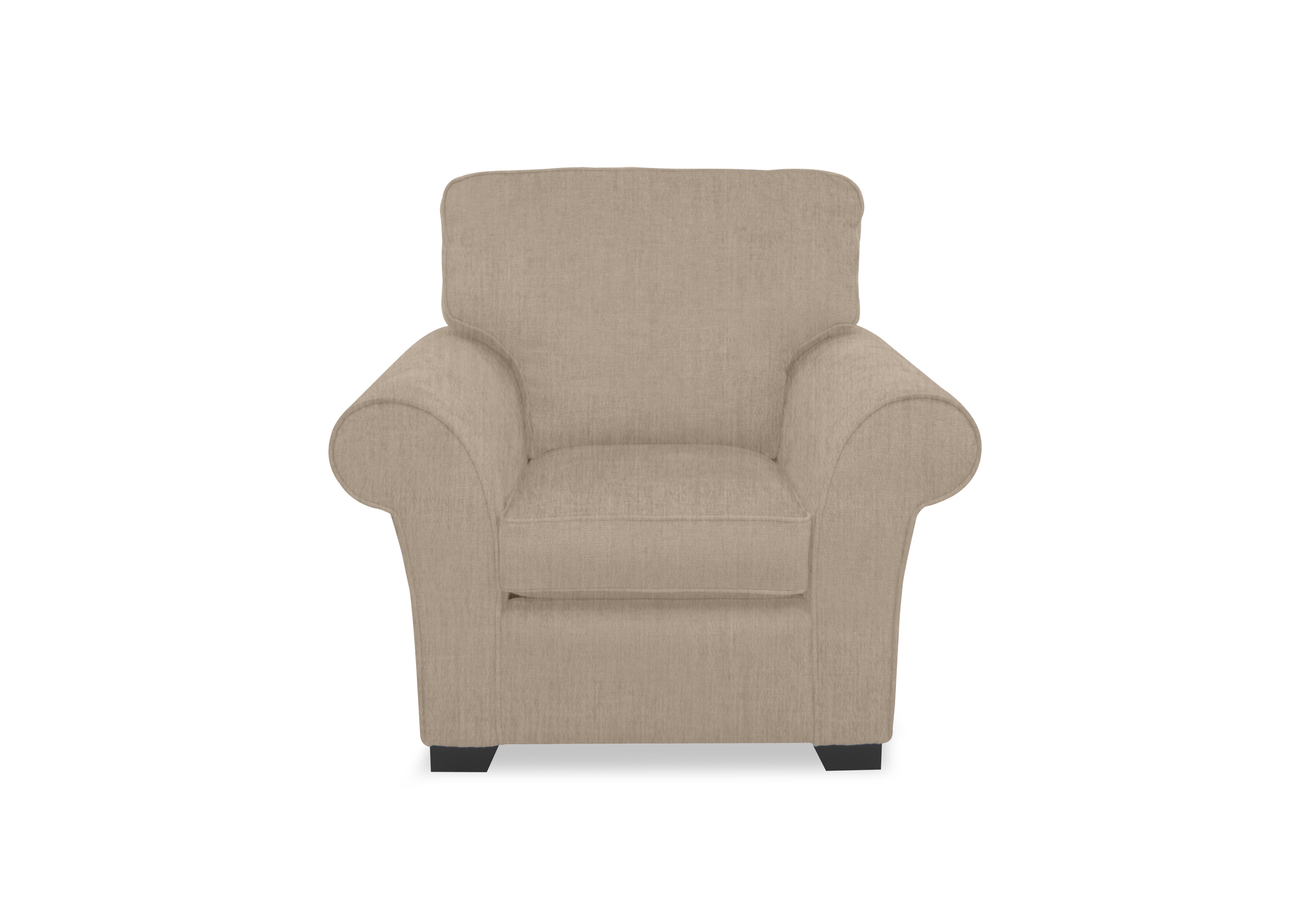 Hedingham Armchair in Sand Thaxted Chenille Plain on Furniture Village