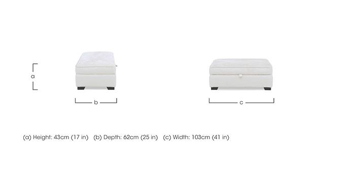 Hedingham Large Storage Footstool in Plain Fabric in  on Furniture Village