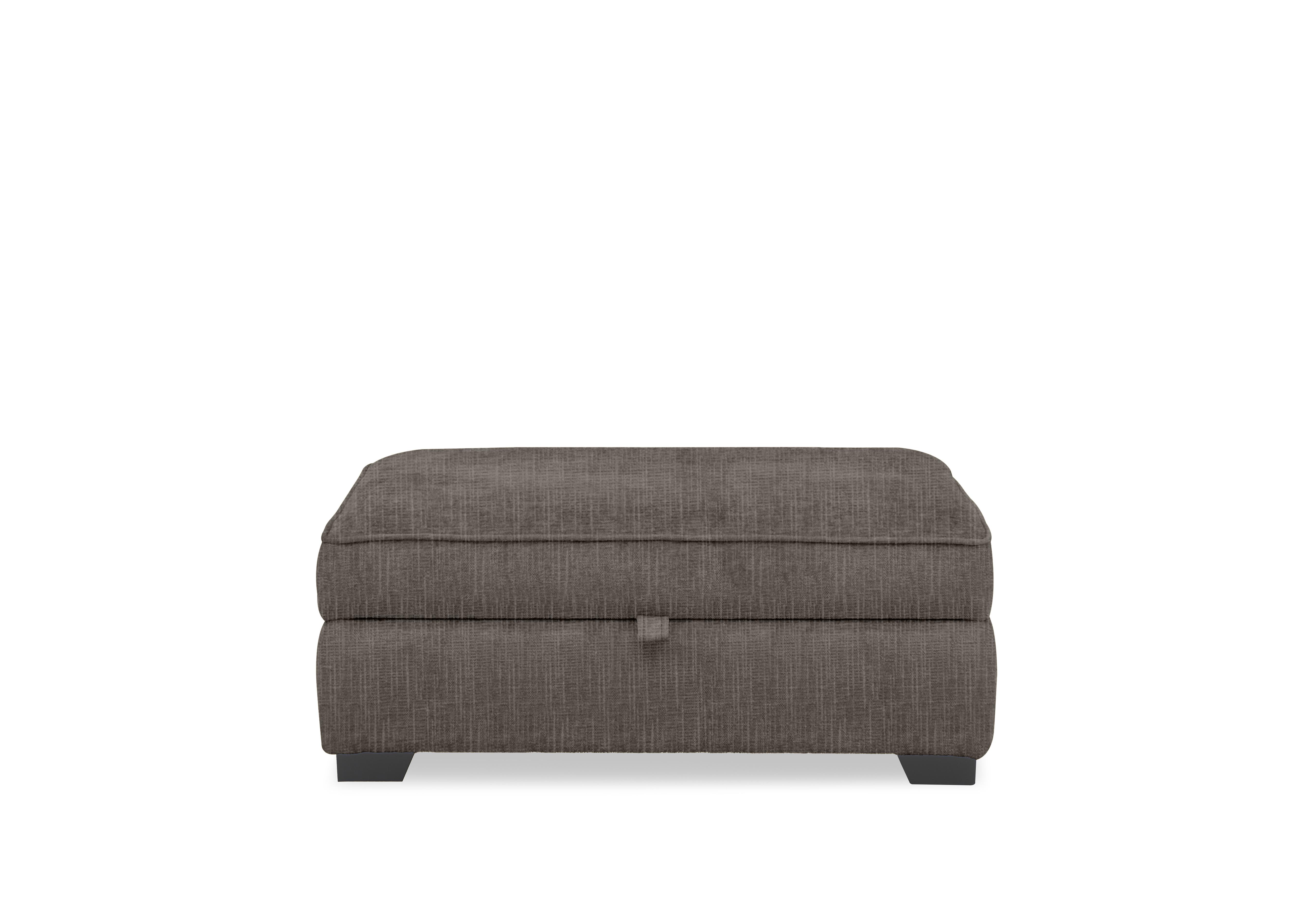 Hedingham Large Storage Footstool in Plain Fabric in Espresso Bromley Chenille Plai on Furniture Village