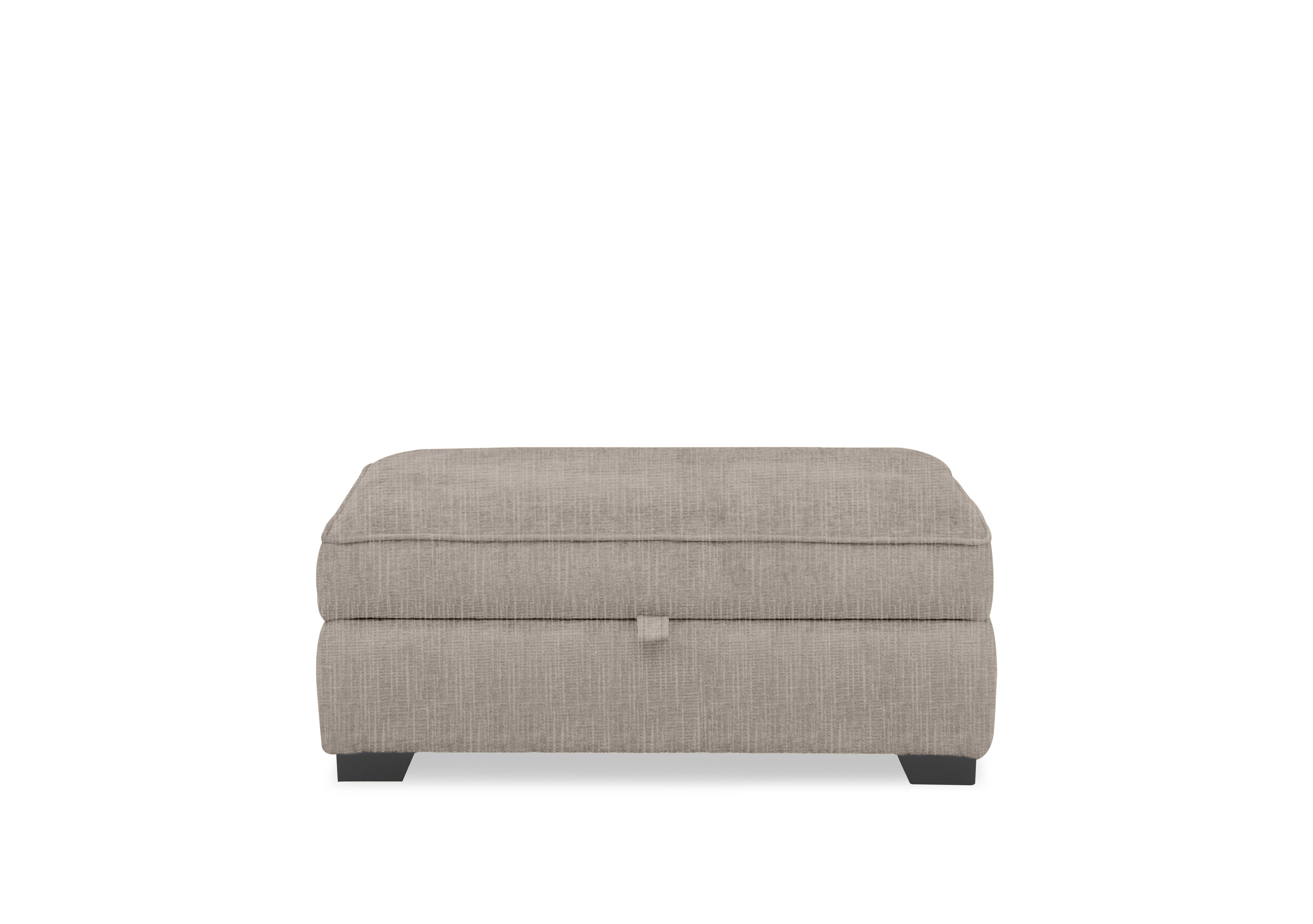 Hedingham Large Storage Footstool in Plain Fabric in Latte Bromley Chenille Plain on Furniture Village