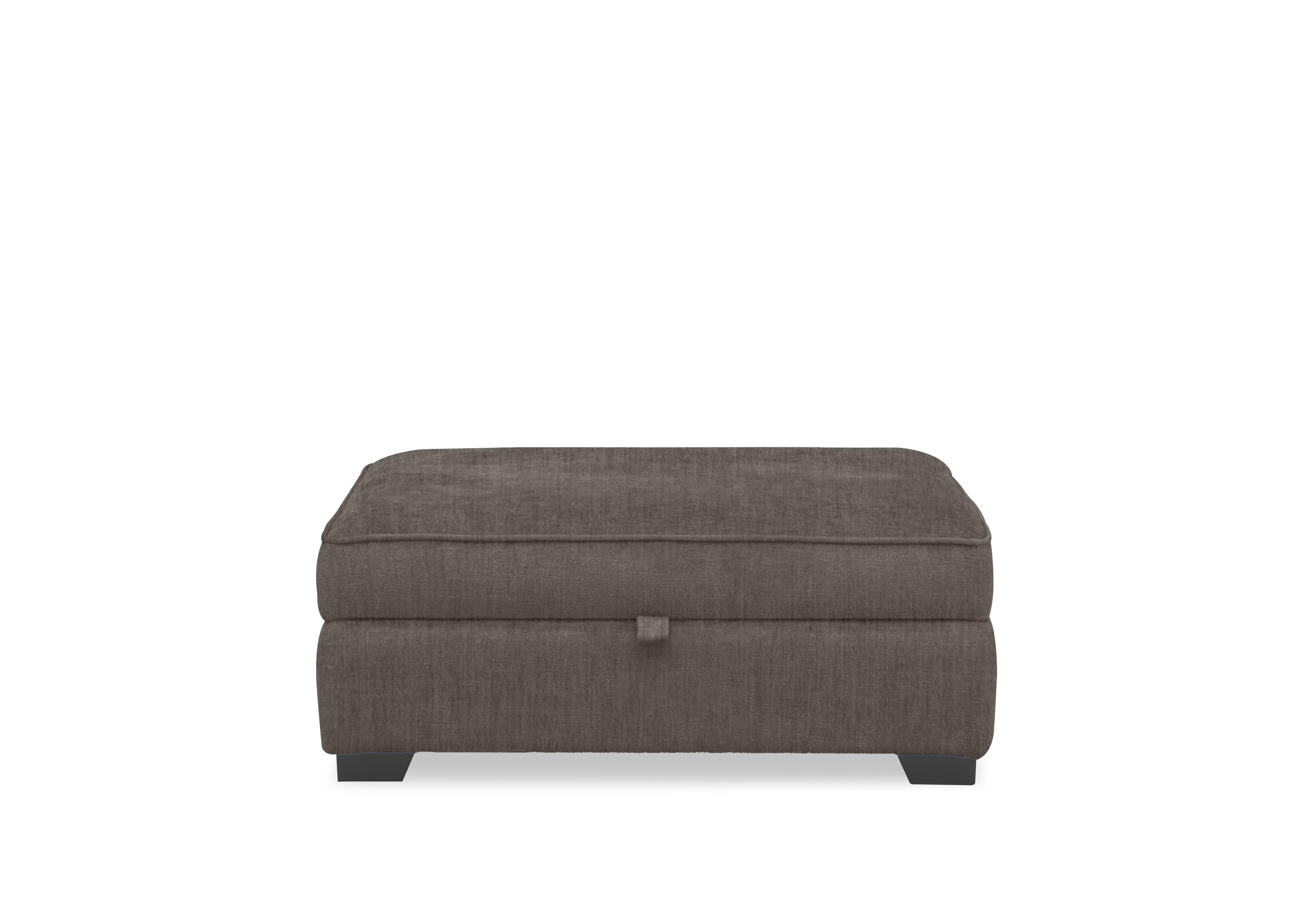 Hedingham Large Storage Footstool in Plain Fabric in Mink Thaxted Chenille Plain on Furniture Village