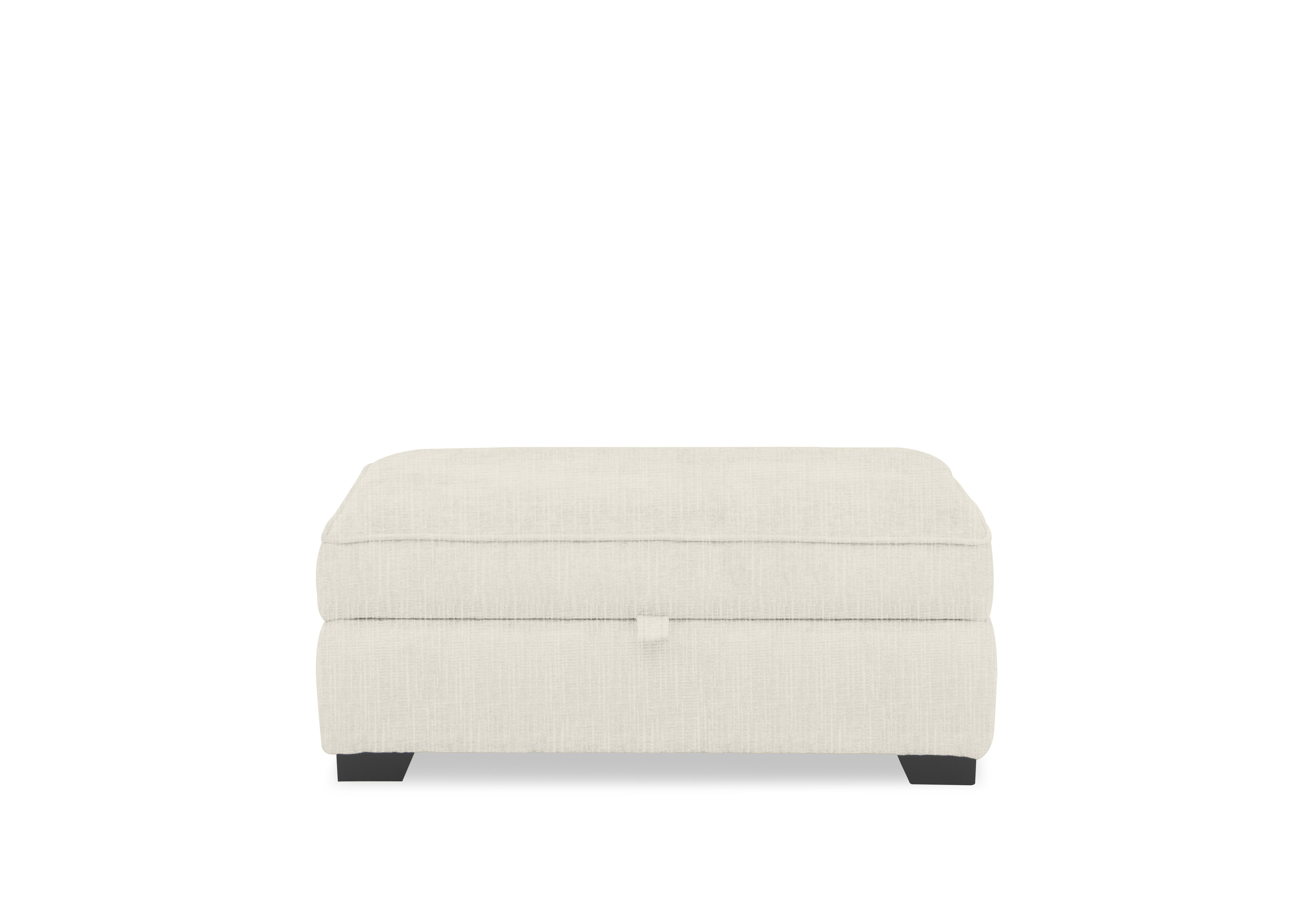 Hedingham Large Storage Footstool in Plain Fabric in Oatmeal Bromley Chenille Plain on Furniture Village