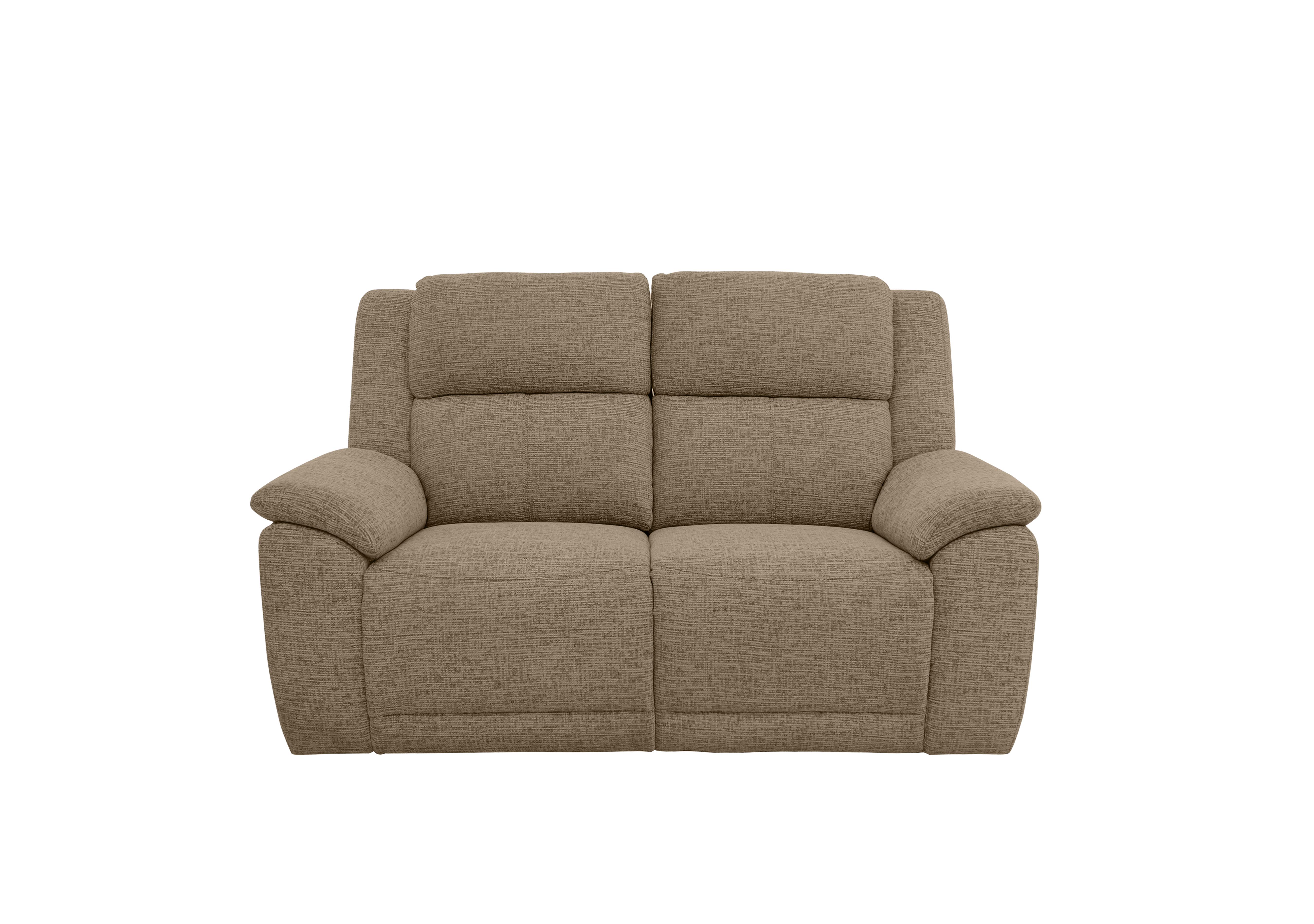 Utah Fabric 2 Seater Power Recliner Sofa with Heated Seats in Cocoa We-0103 on Furniture Village