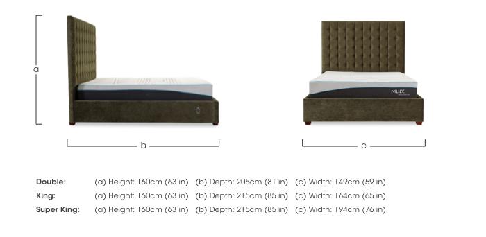 Carrie 160cm Headboard Electric Ottoman Bed Frame in  on Furniture Village