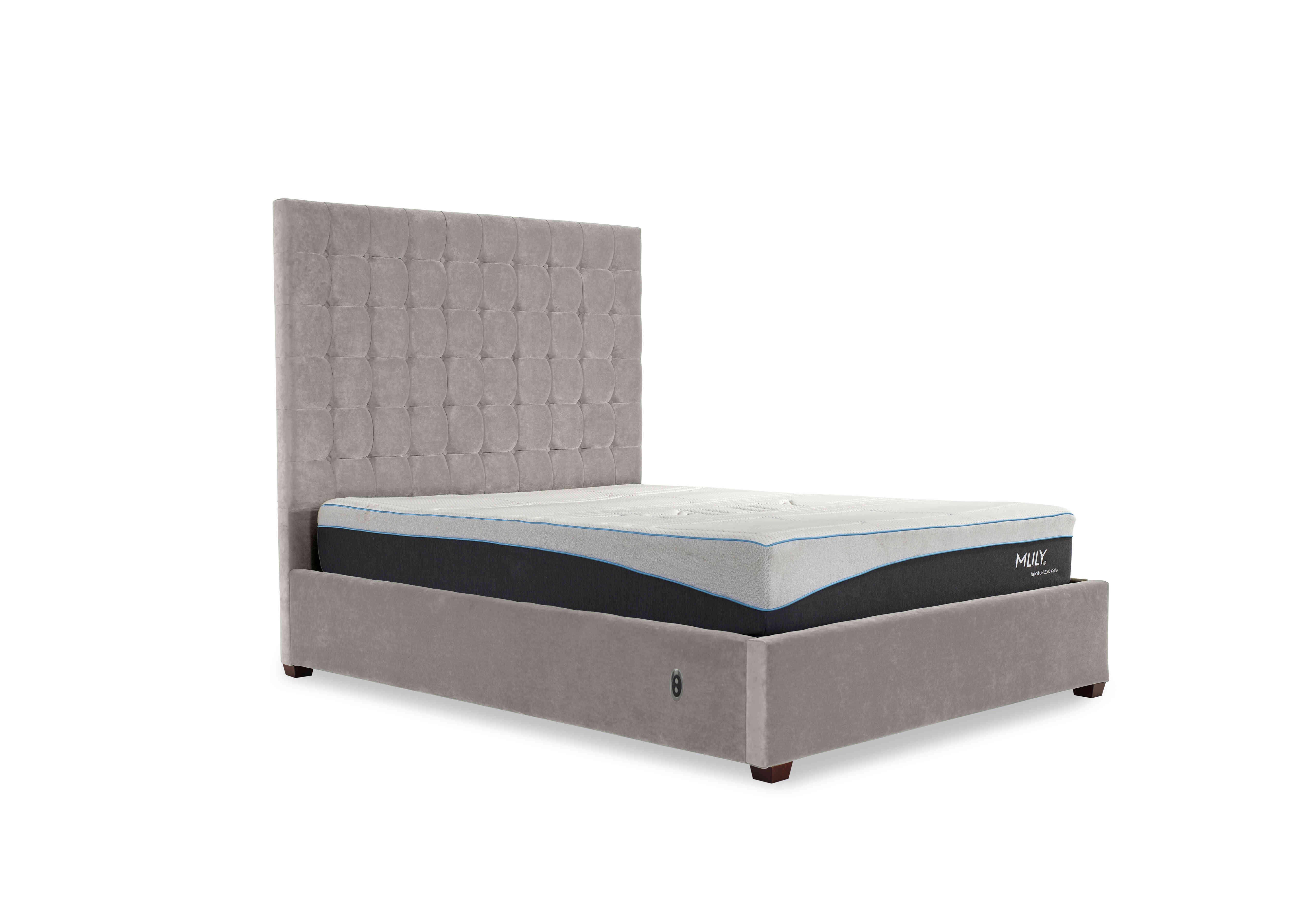 Carrie 160cm Headboard Electric Ottoman Bed Frame in Faremont Mist on Furniture Village