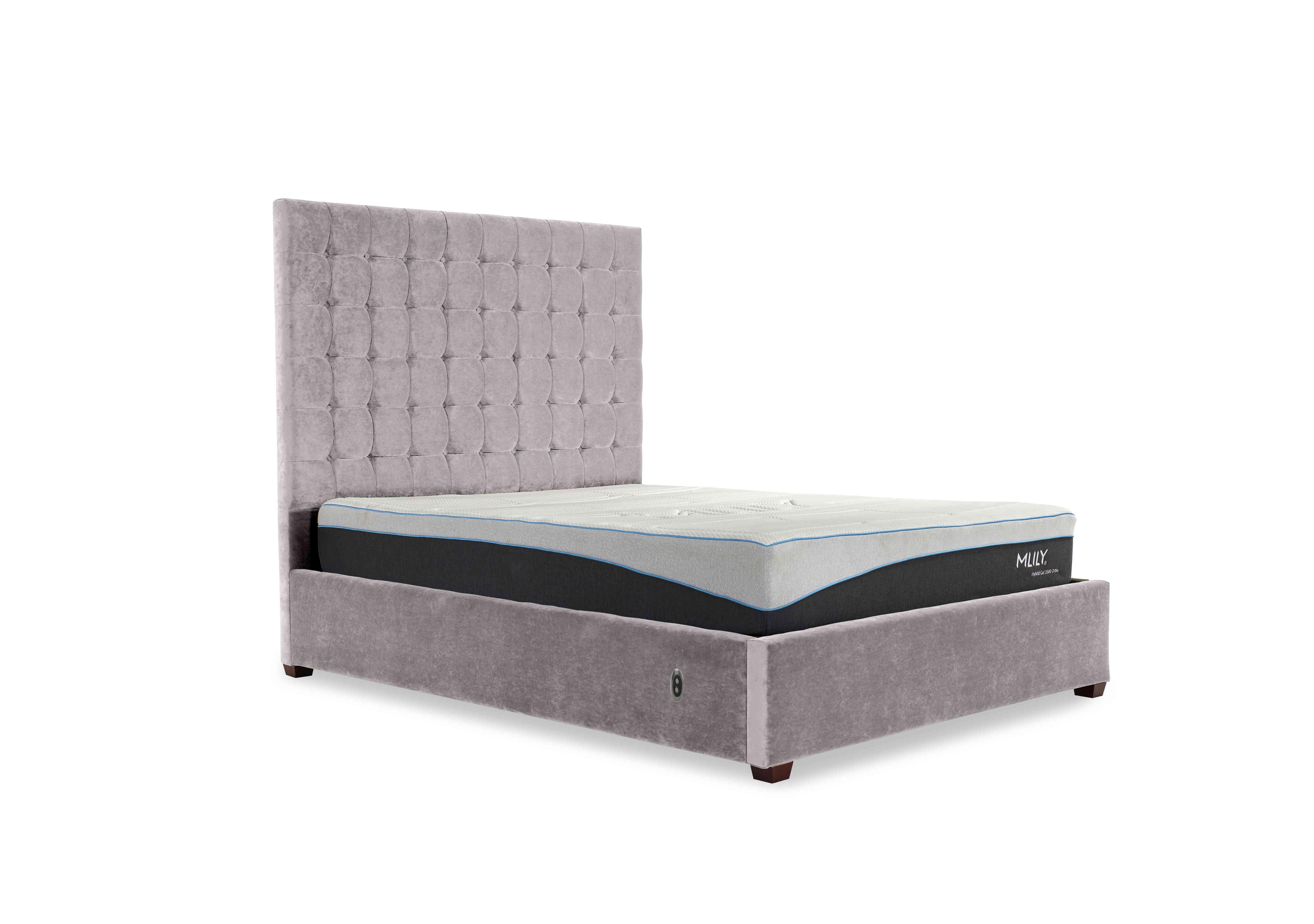 Carrie 160cm Headboard Electric Ottoman Bed Frame in Keswick Wispy on Furniture Village