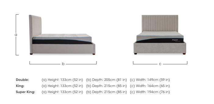 Sam 133cm Headboard Manual Ottoman Bed Frame in  on Furniture Village