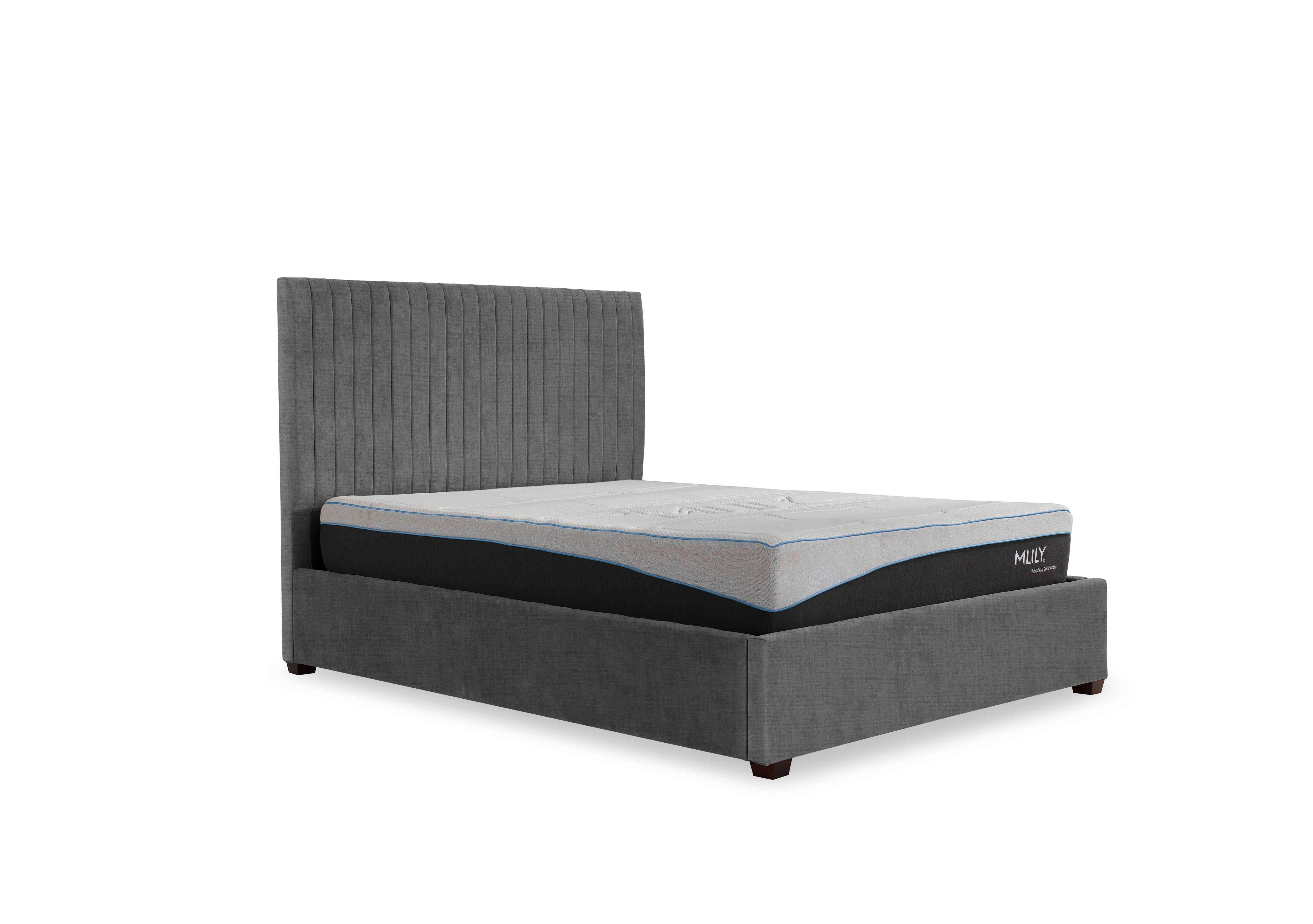 Sam 133cm Headboard Manual Ottoman Bed Frame in Kashmir Smoke on Furniture Village