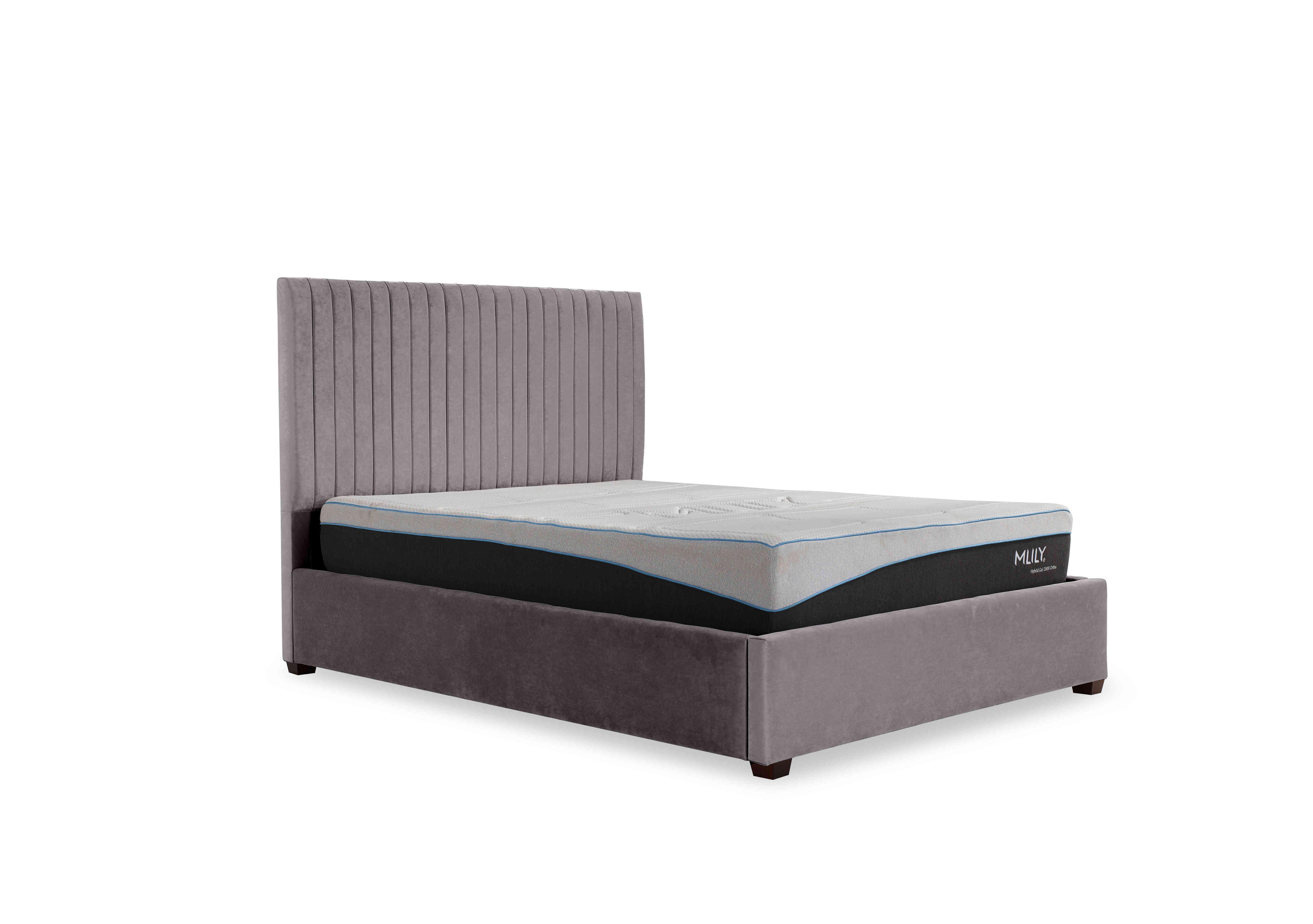 Sam 133cm Headboard Manual Ottoman Bed Frame in Keswick Storm on Furniture Village