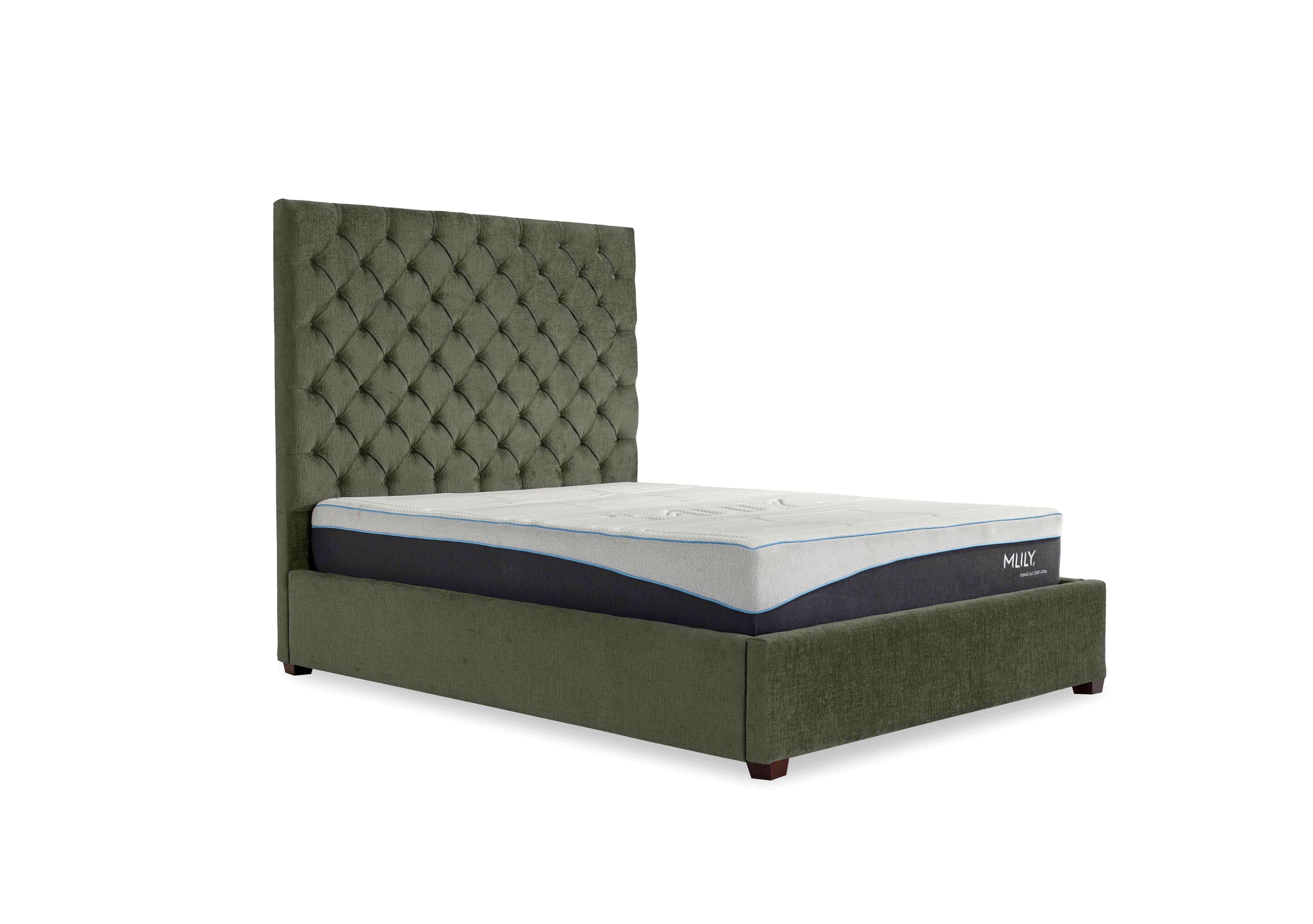 Charlotte 160cm Headboard Manual Ottoman Bed Frame in Faremont Hunter on Furniture Village