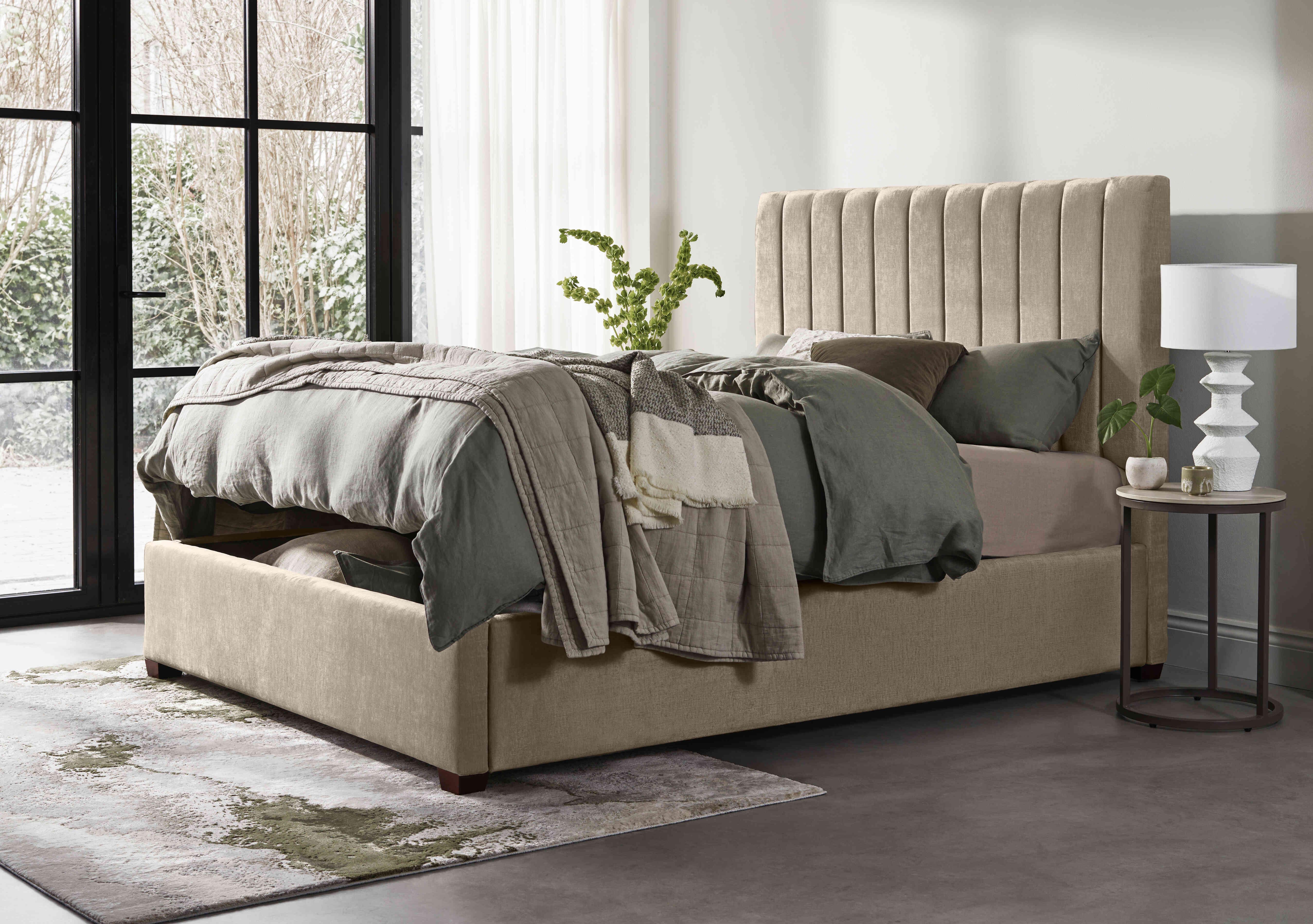 Miranda 133cm Headboard Manual Ottoman Bed Frame in  on Furniture Village