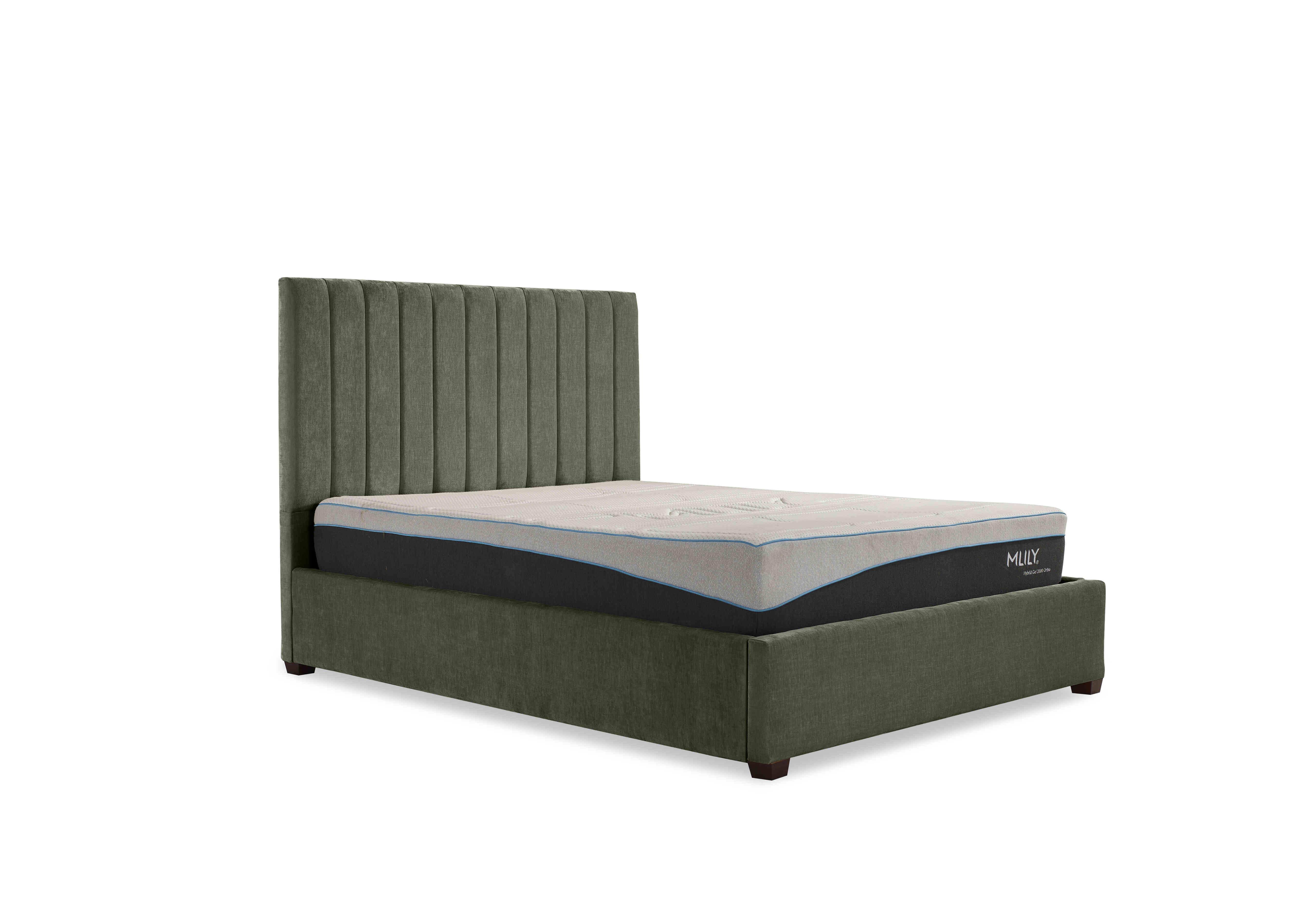 Miranda 133cm Headboard Manual Ottoman Bed Frame in Faremont Hunter on Furniture Village