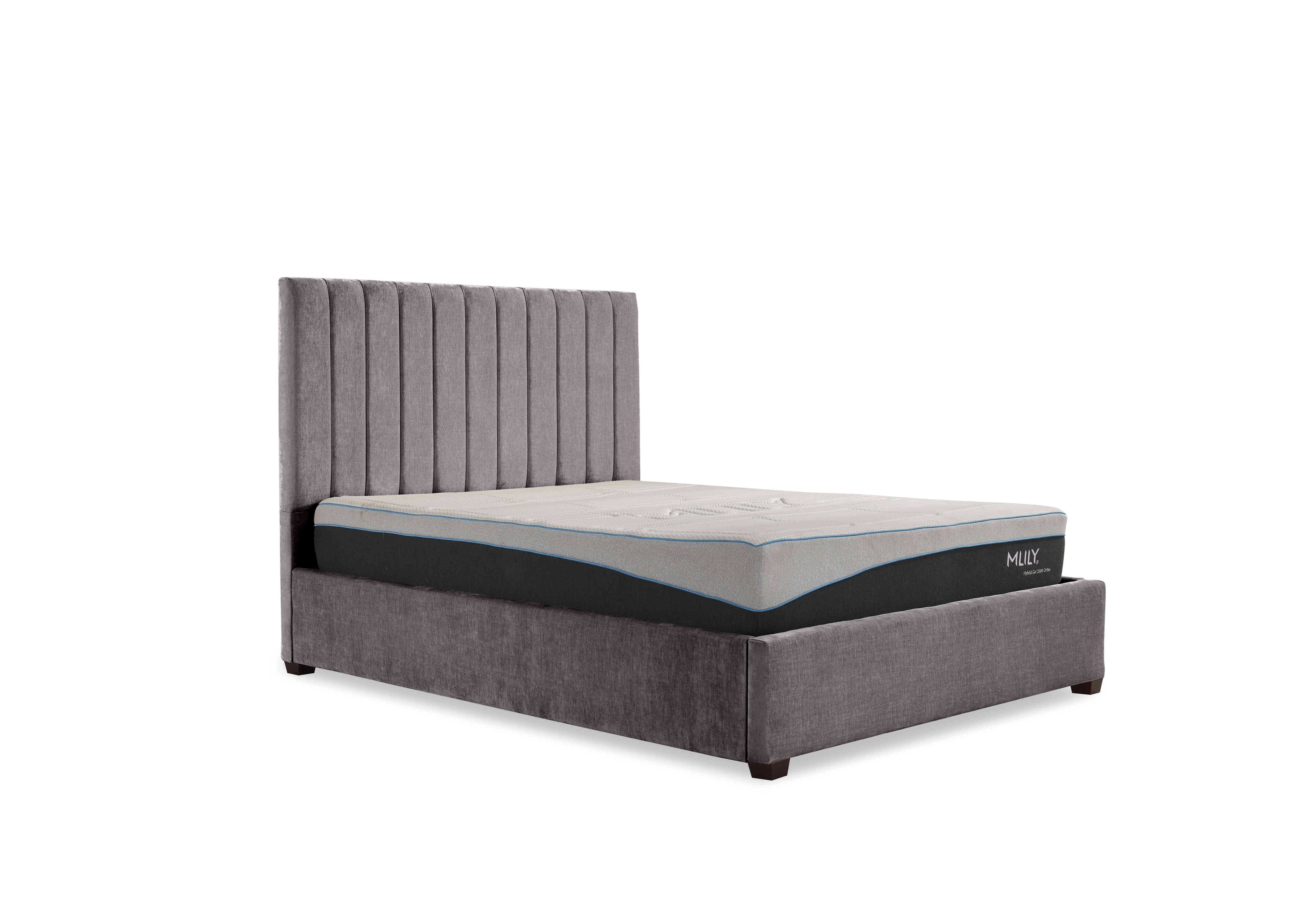 Miranda 133cm Headboard Manual Ottoman Bed Frame in Keswick Storm on Furniture Village
