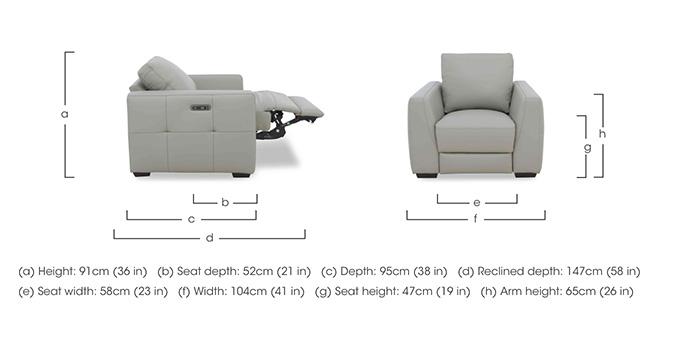 Dinky Leather Chair in  on Furniture Village