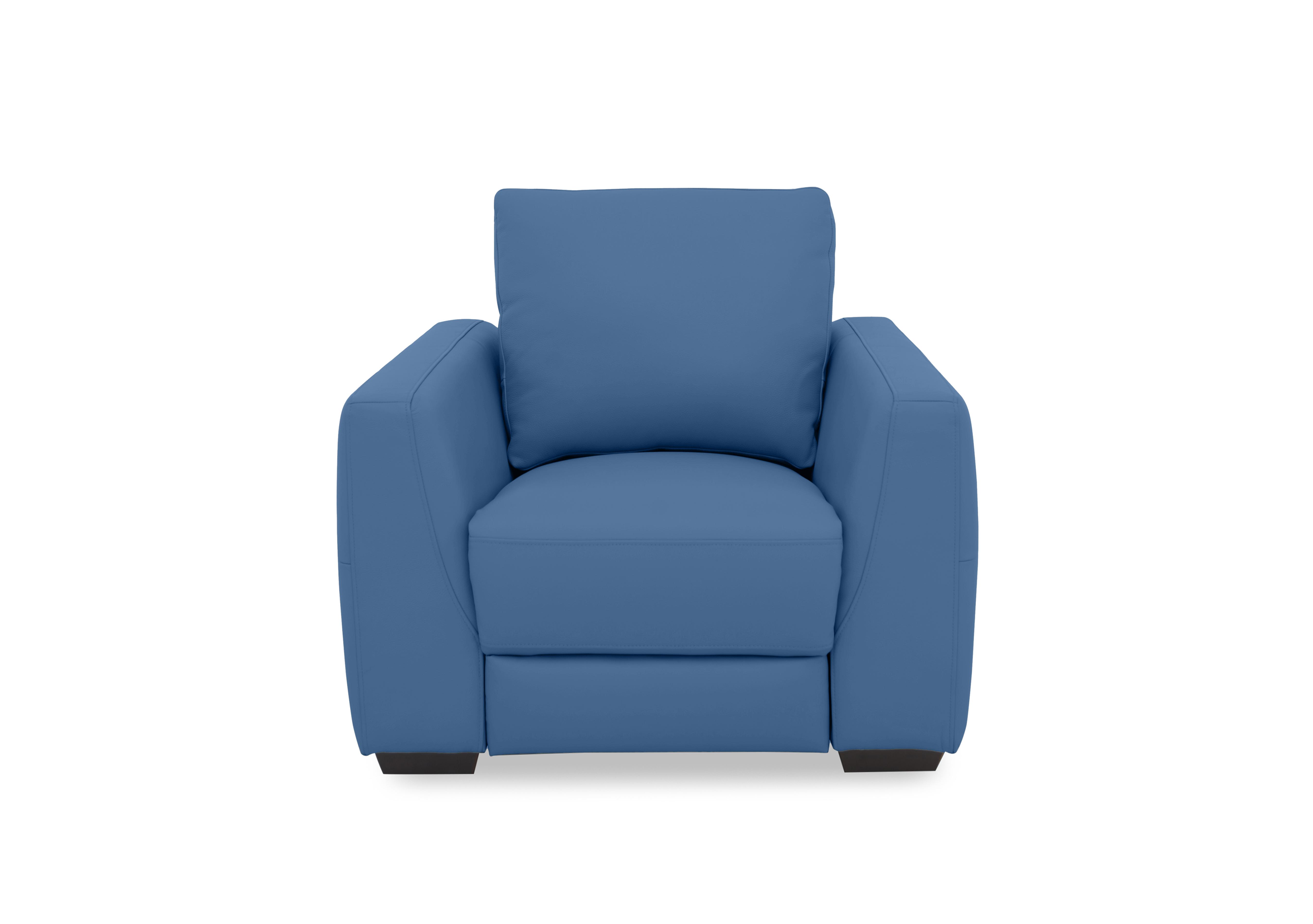 Dinky Leather Power Recliner Chair in Aegean Cat-40/12 on Furniture Village