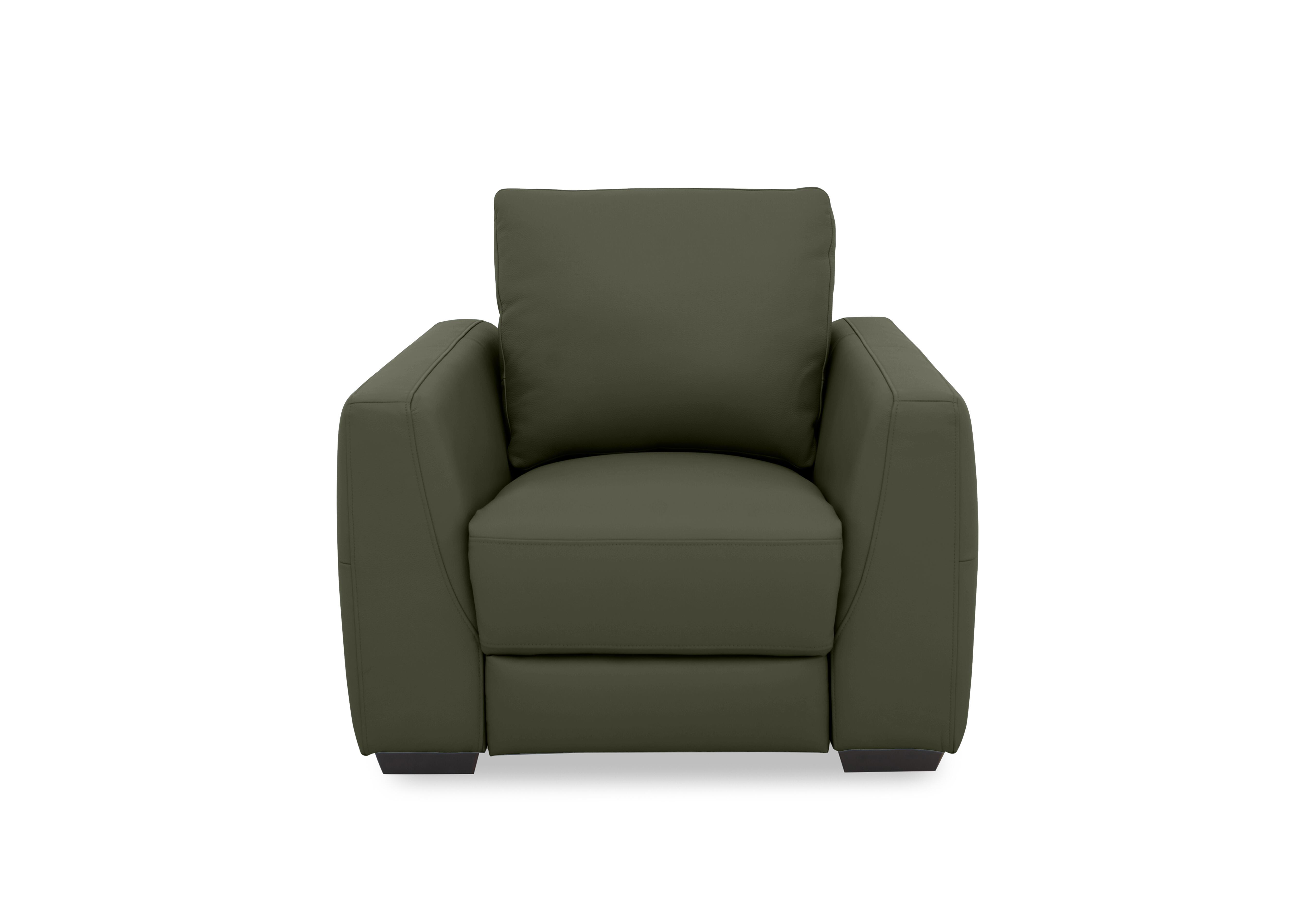 Dinky Leather Chair in Oslo Pine Cat-40/10 on Furniture Village