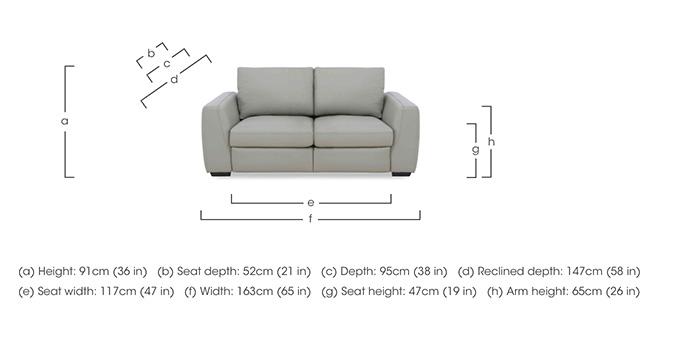Dinky Leather 2 Seater Sofa in  on Furniture Village