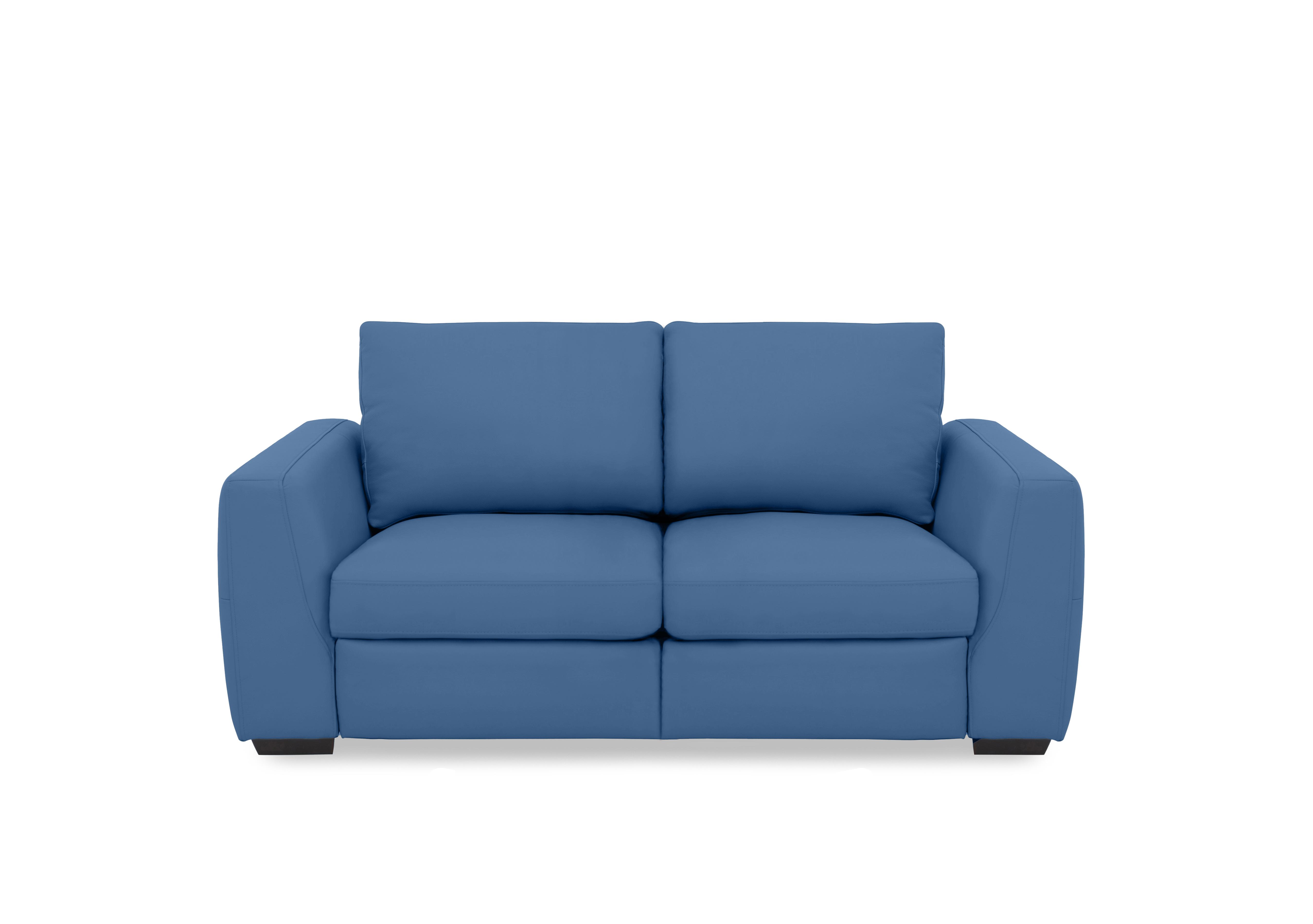 Dinky Leather 2 Seater Sofa in Aegean Cat-40/12 on Furniture Village