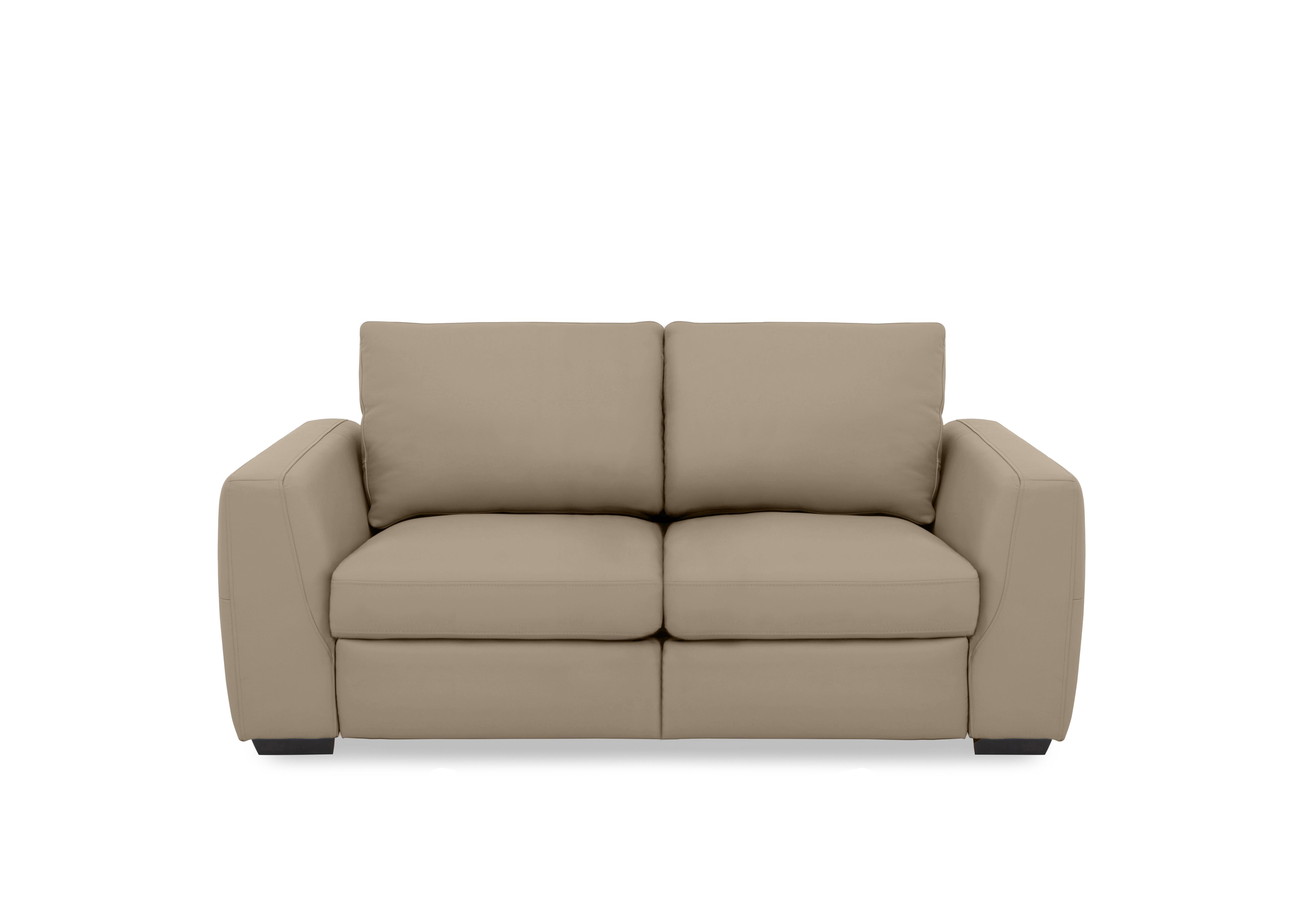 Dinky Leather 2 Seater Power Recliner Sofa in Barley Cat-60/06 on Furniture Village