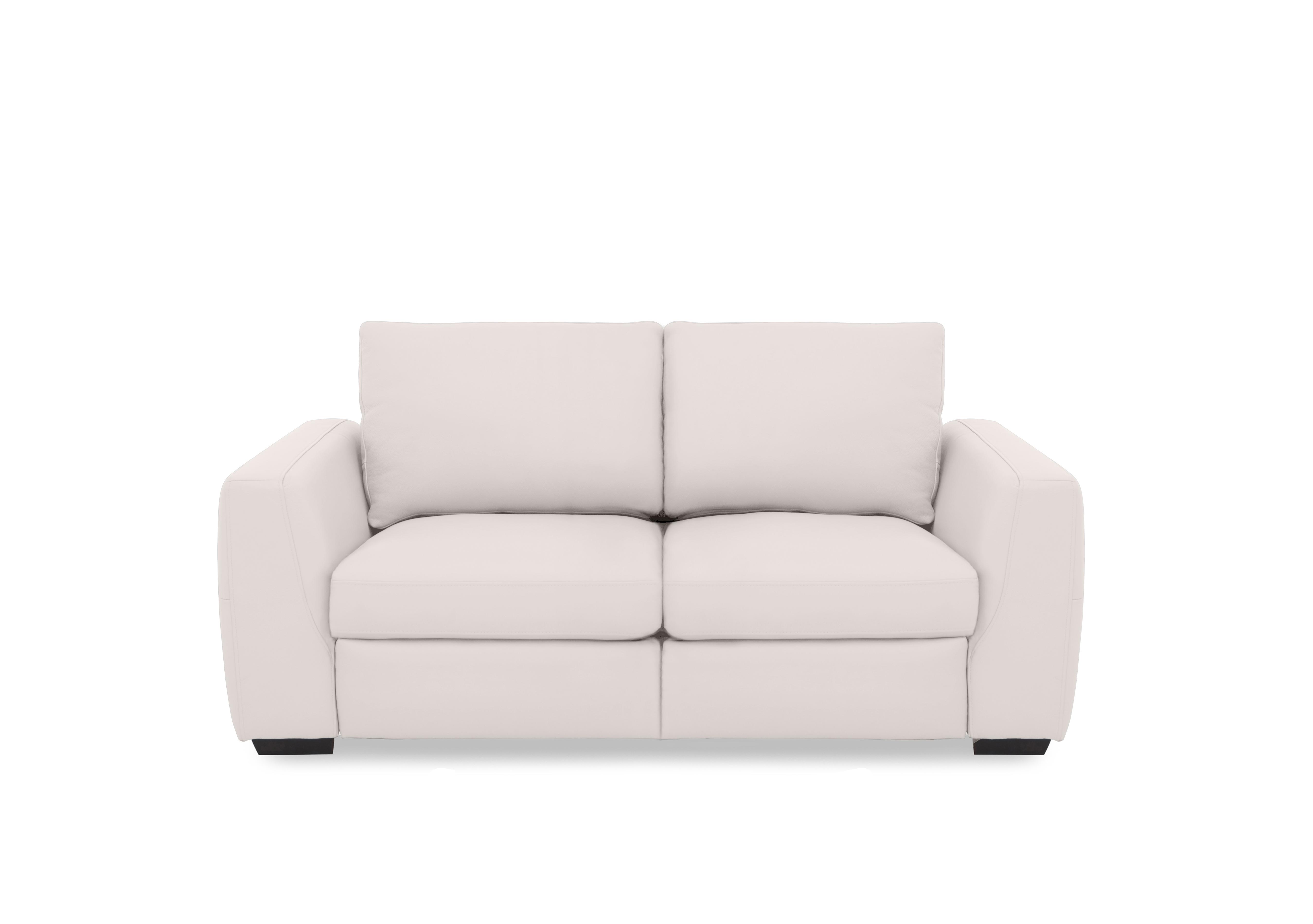 Dinky Leather 2 Seater Sofa in Cotton Cat-40/13 on Furniture Village