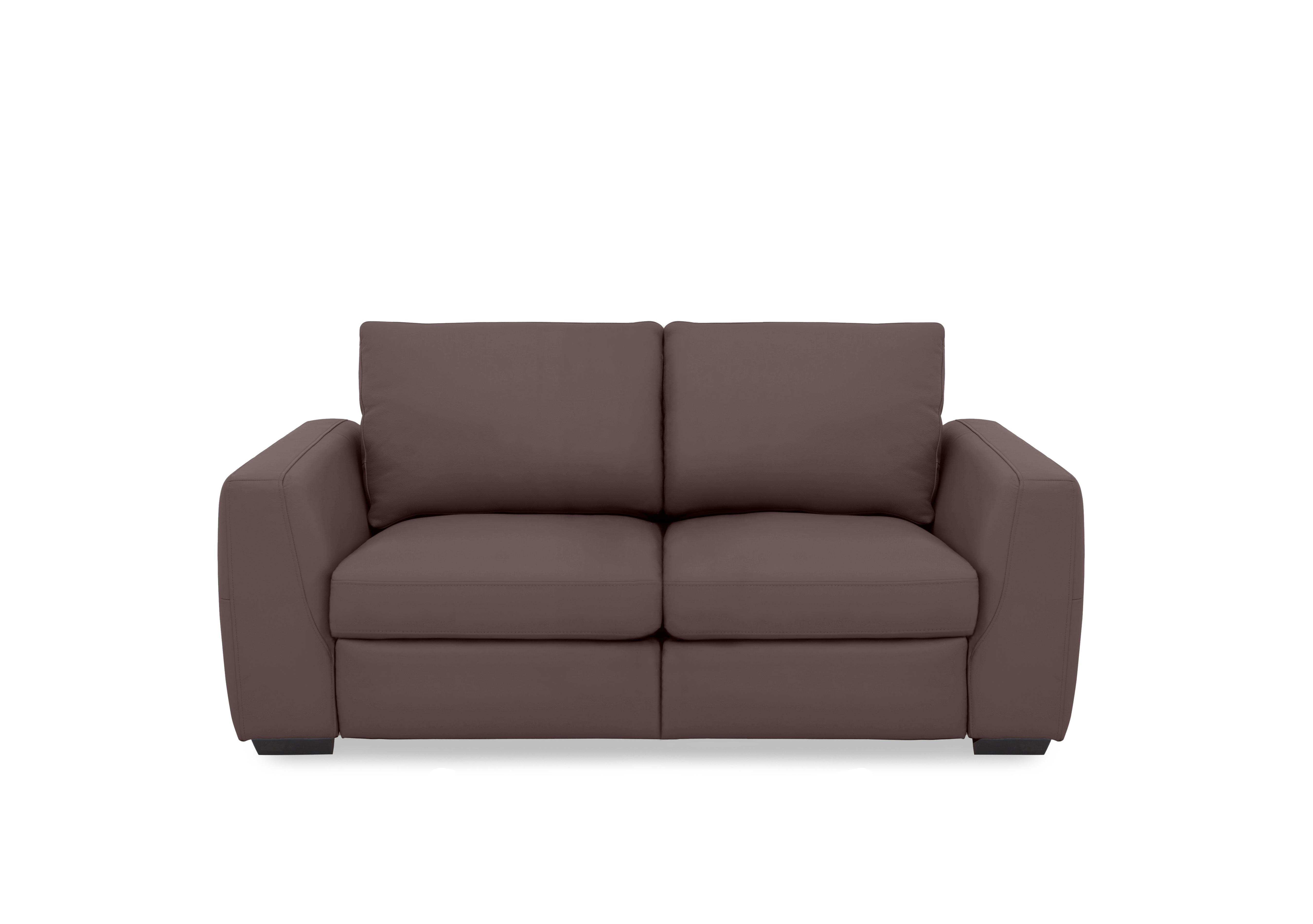 Dinky Leather 2 Seater Power Recliner Sofa in Mulberry Cat-40/30 on Furniture Village