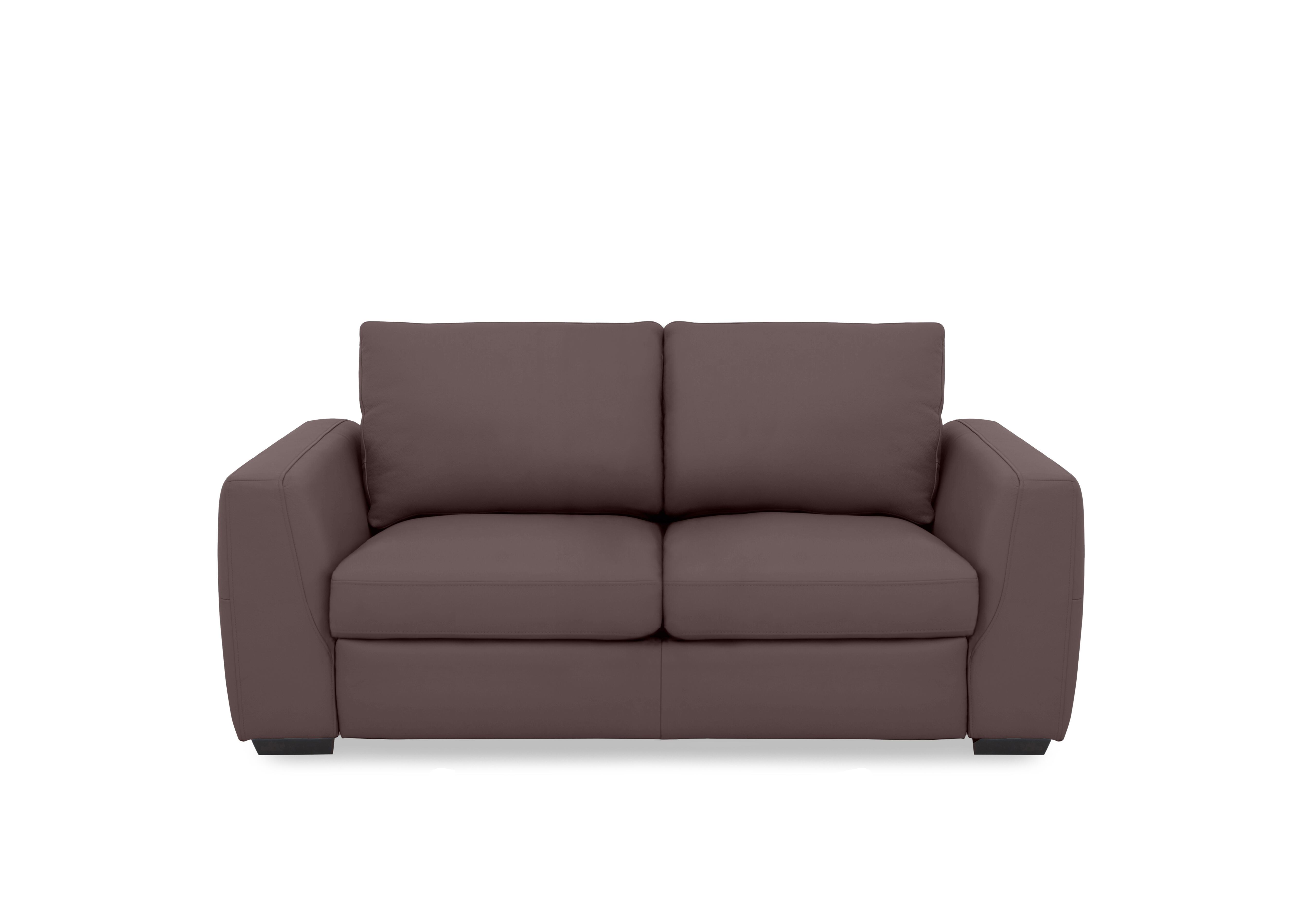 Dinky Leather 2 Seater Sofa in Mulberry Cat-40/30 on Furniture Village