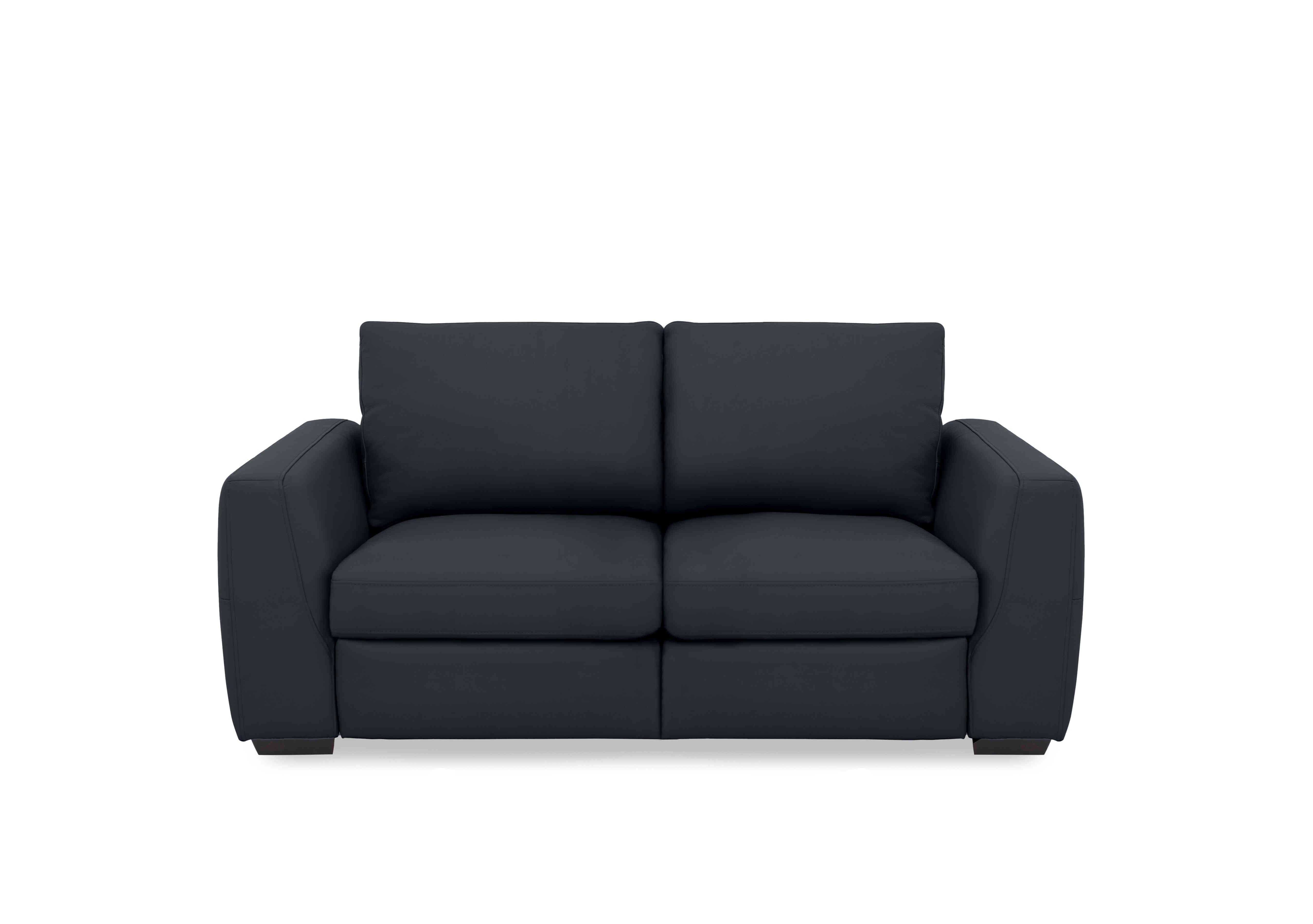 Dinky Leather 2 Seater Sofa in Navy Cat-40/24 on Furniture Village