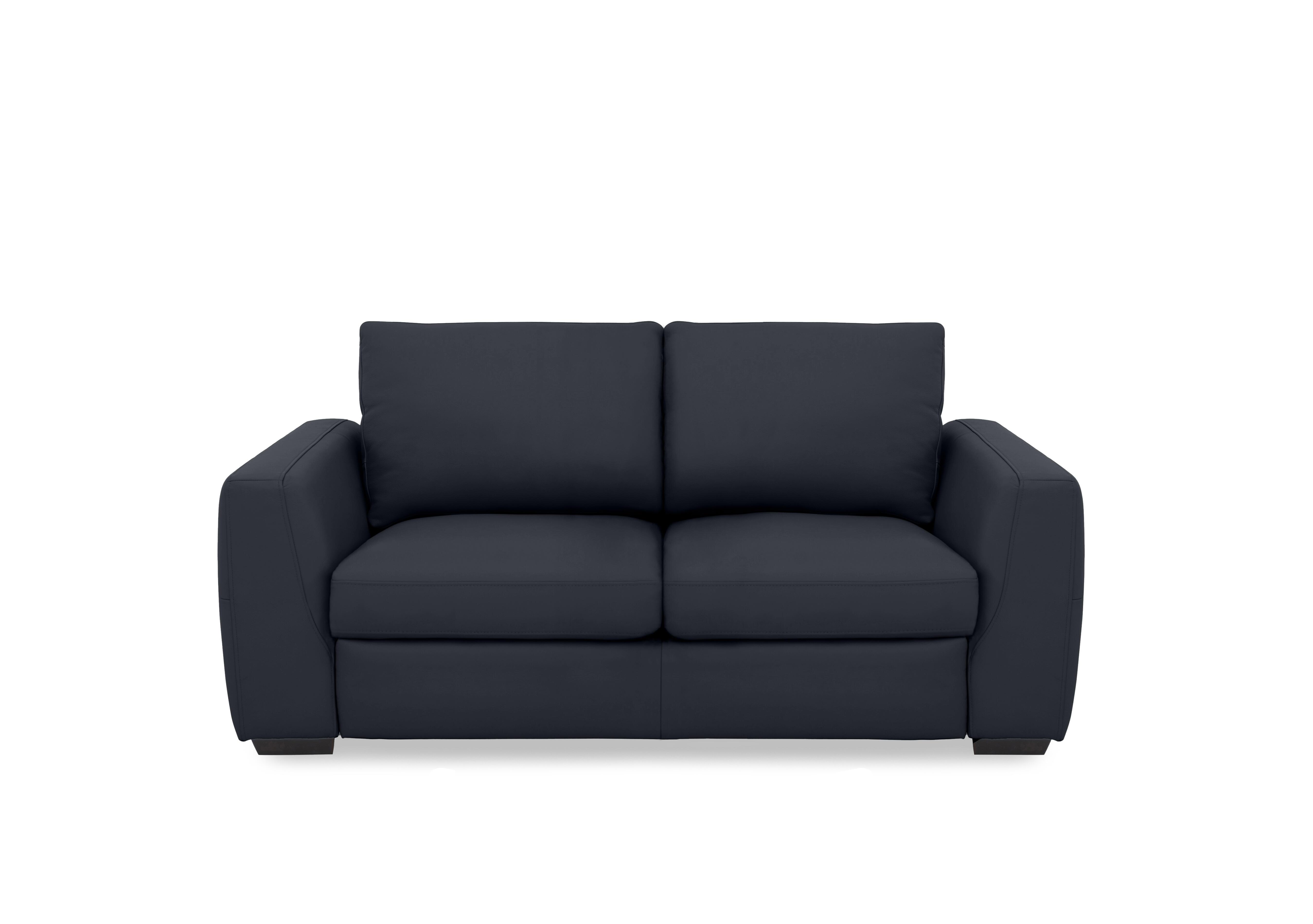 Dinky Leather 2 Seater Sofa in Navy Cat-60/24 on Furniture Village