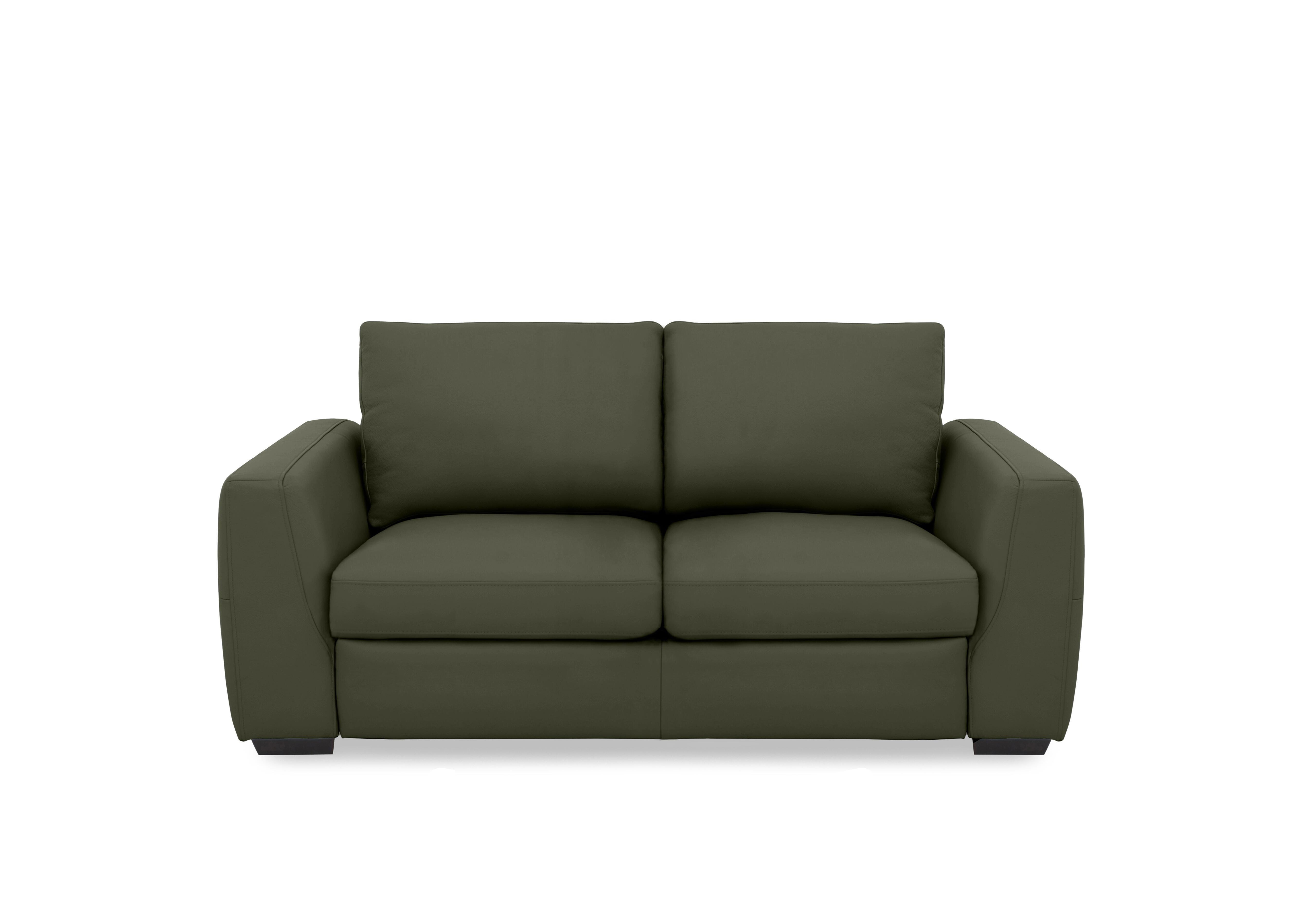 Dinky Leather 2 Seater Sofa in Oslo Pine Cat-40/10 on Furniture Village