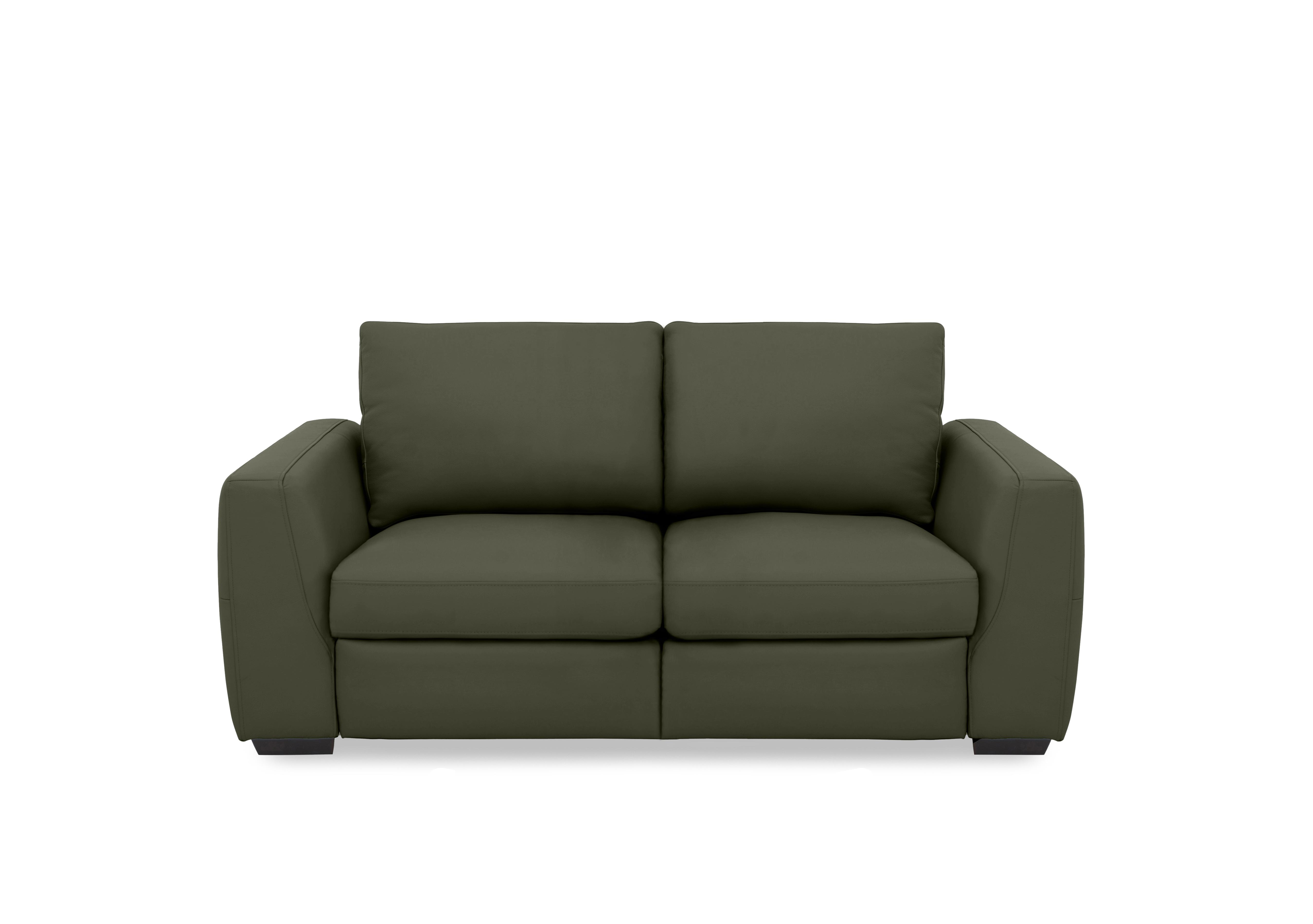 Dinky Leather 2 Seater Sofa in Oslo Pine Cat-40/10 on Furniture Village