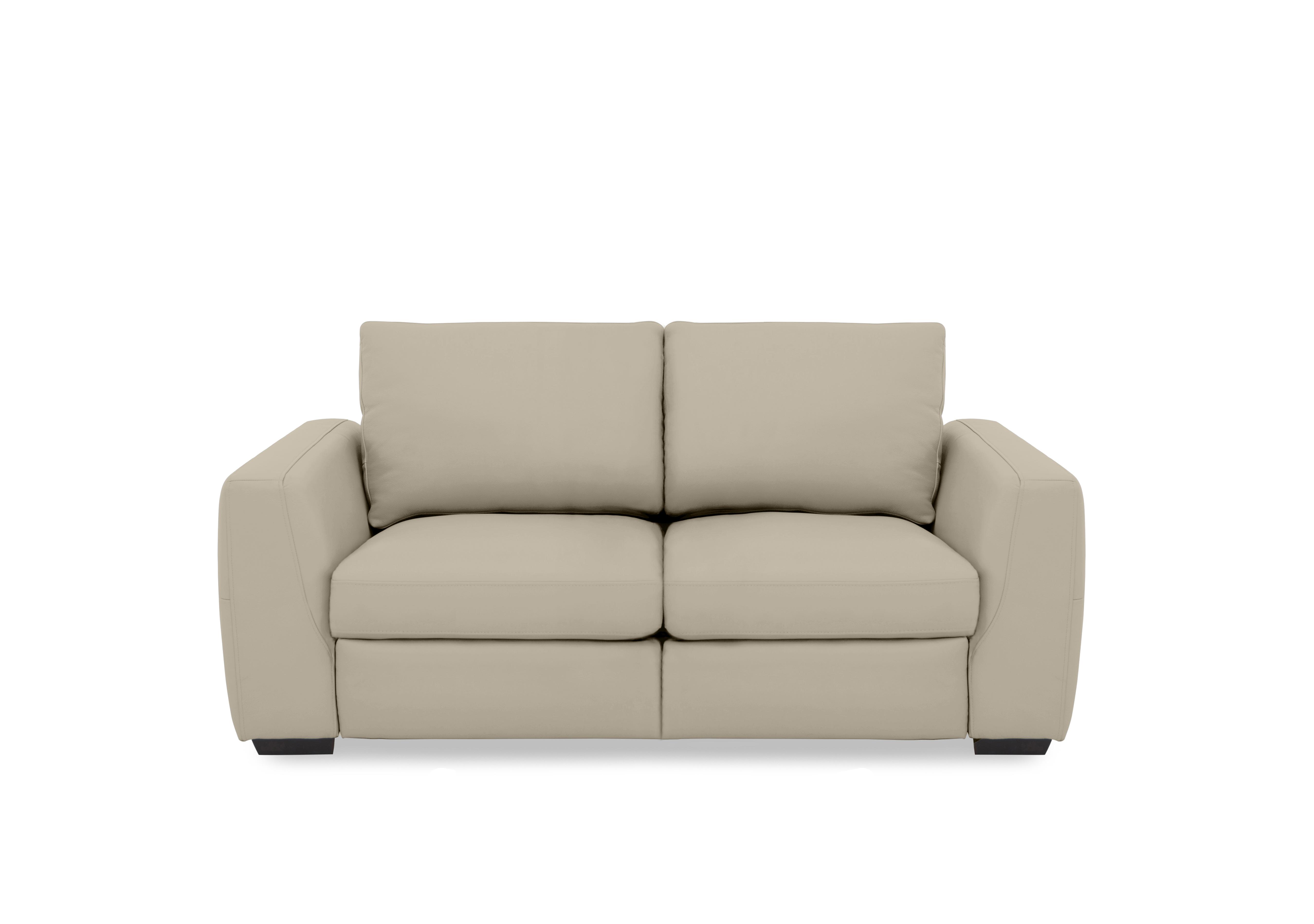 Dinky Leather 2 Seater Power Recliner Sofa in Oyster Cat-40/08 on Furniture Village