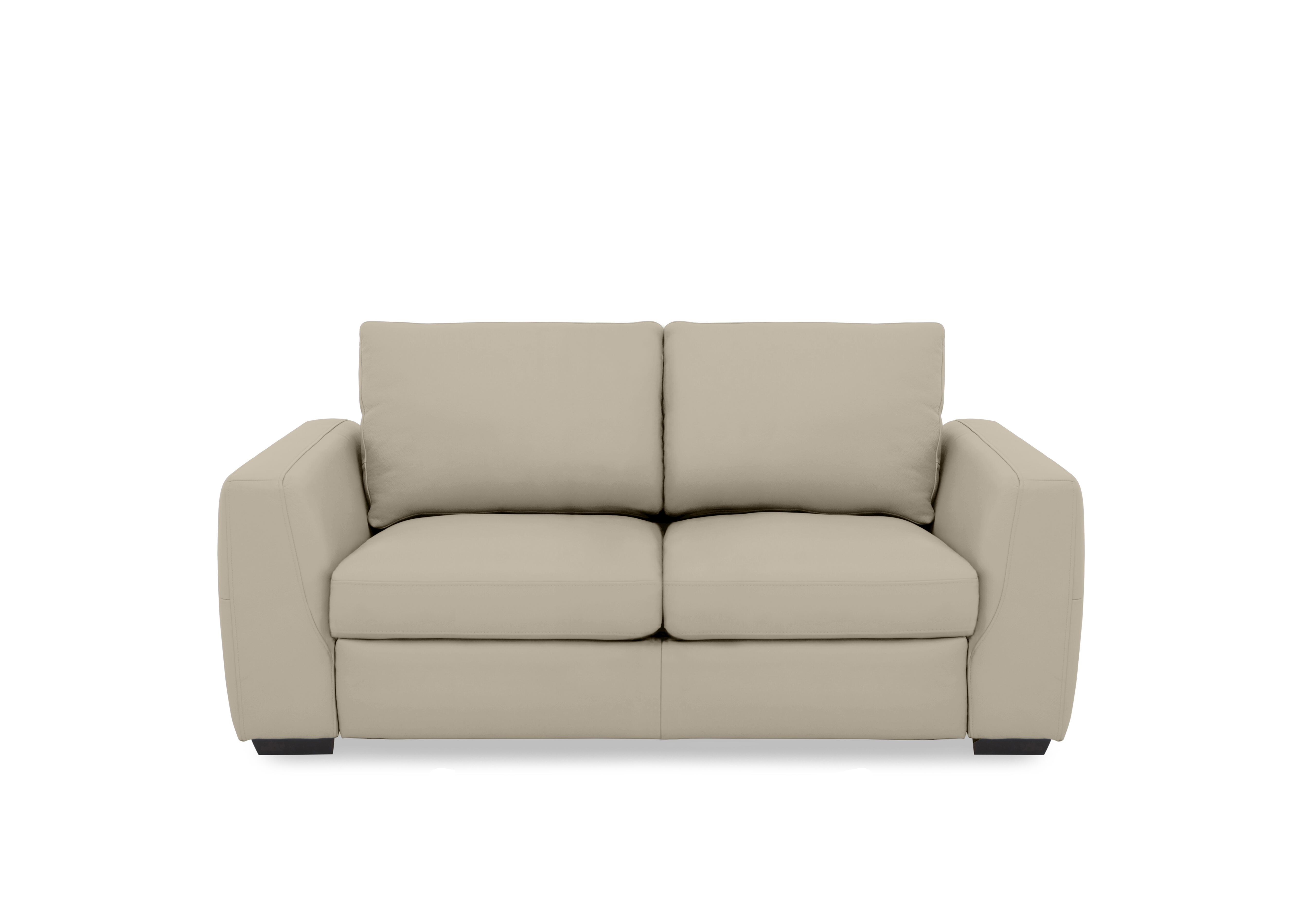Dinky Leather 2 Seater Sofa in Oyster Cat-40/08 on Furniture Village