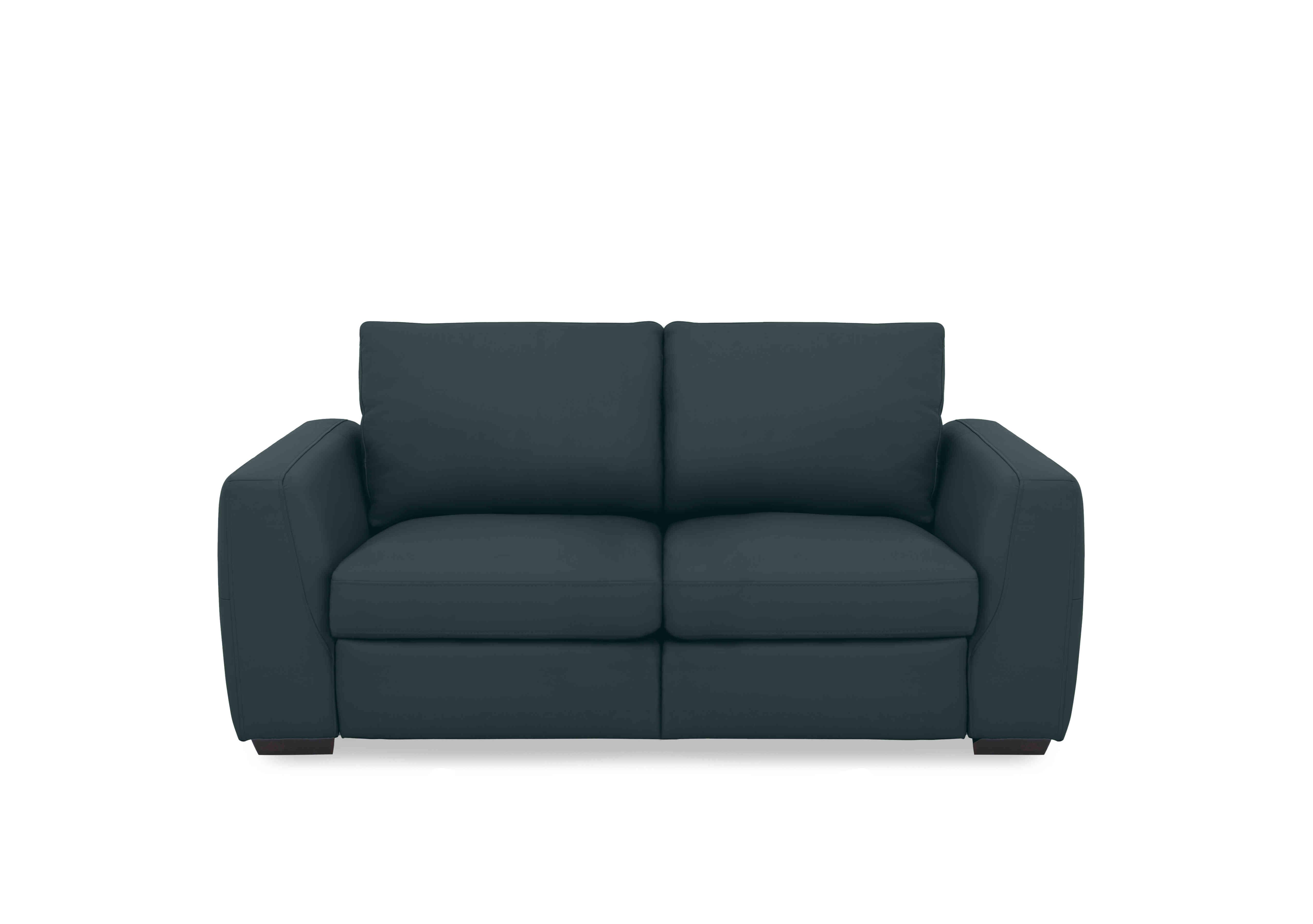 Dinky Leather 2 Seater Power Recliner Sofa in Peacock Cat-40/09 on Furniture Village
