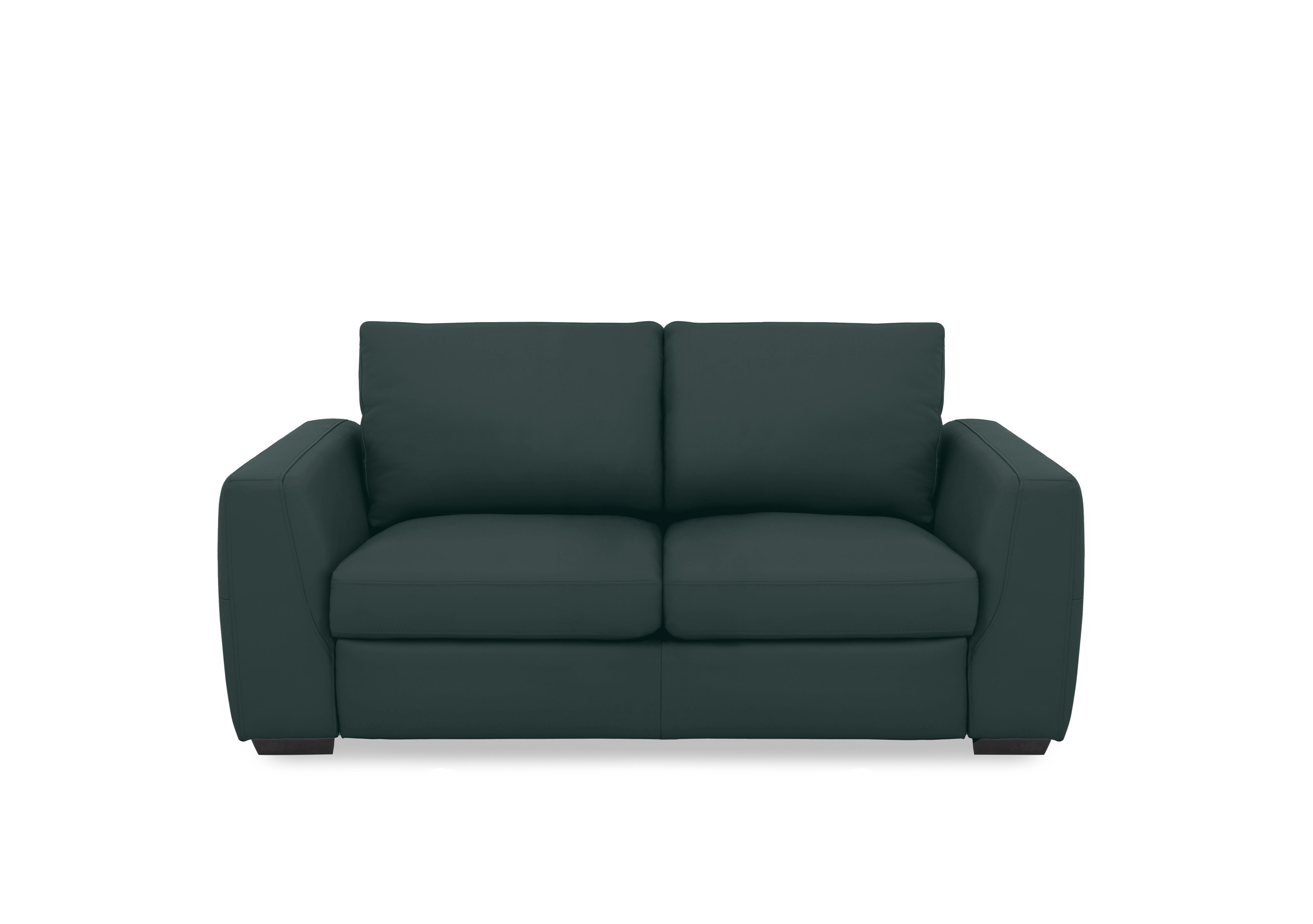 Dinky Leather 2 Seater Sofa in Peacock Cat-40/09 on Furniture Village