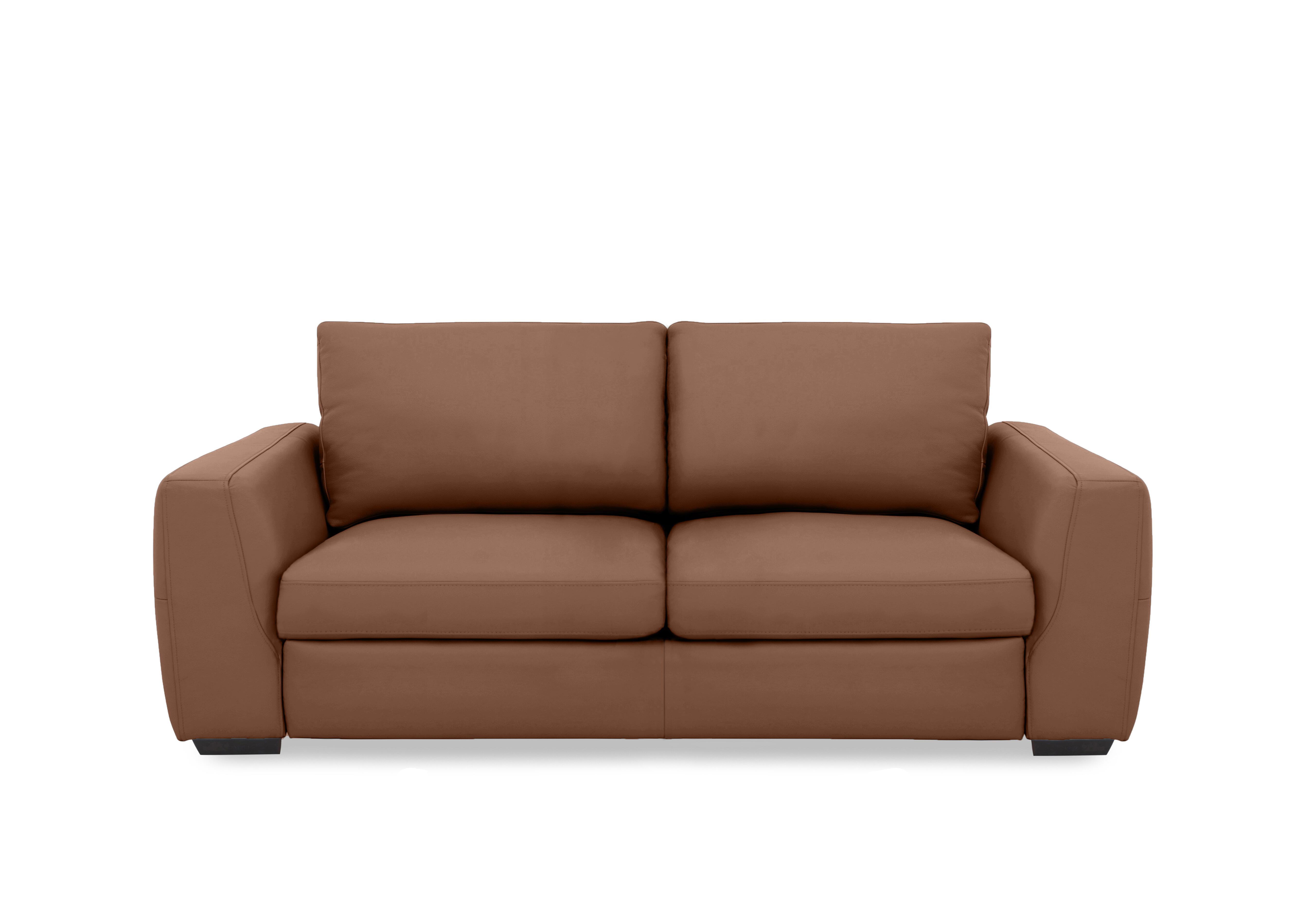 Dinky Leather 3 Seater Sofa in Butterscotch Cat-60/07 on Furniture Village