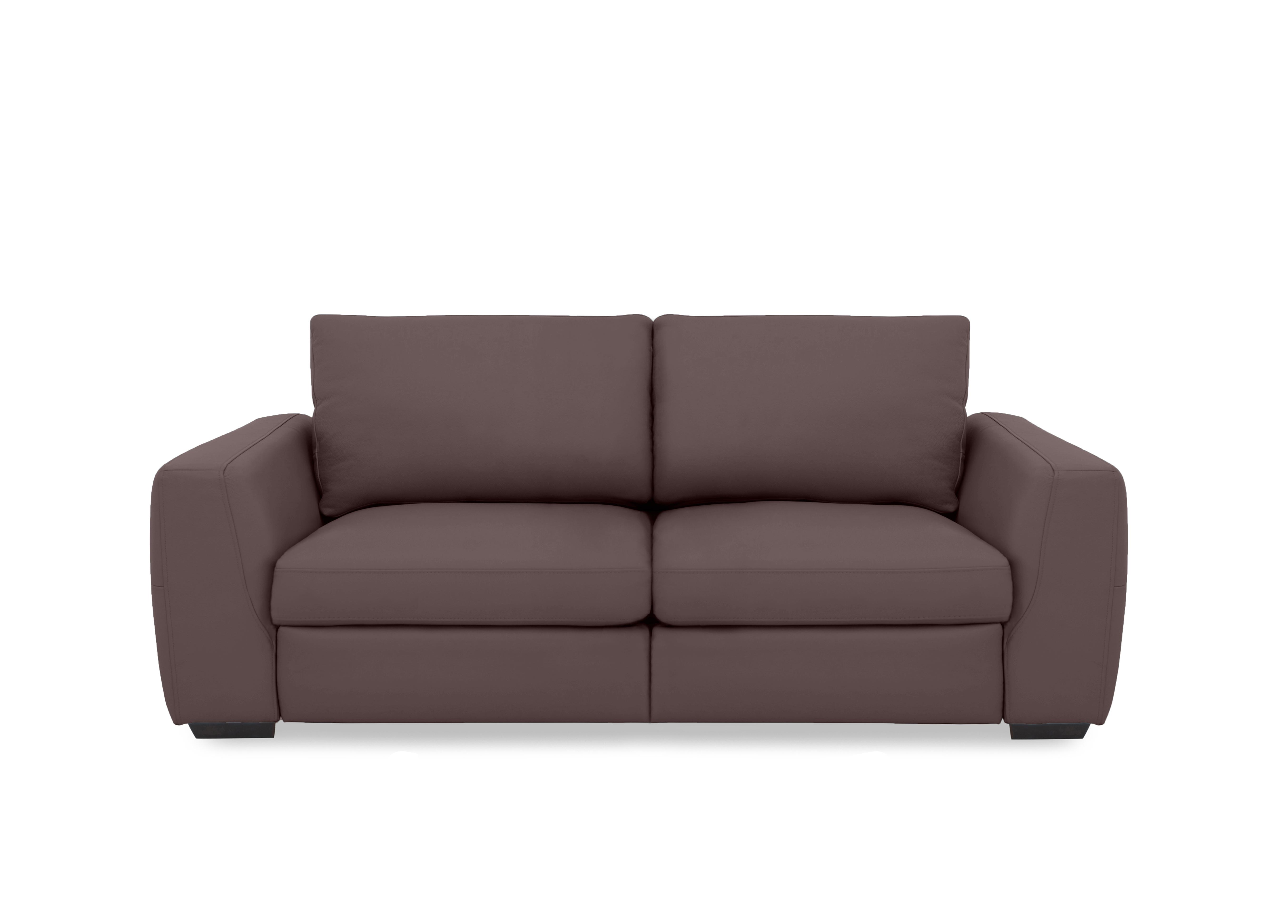 Dinky Leather 3 Seater Power Recliner Sofa in Mulberry Cat-40/30 on Furniture Village