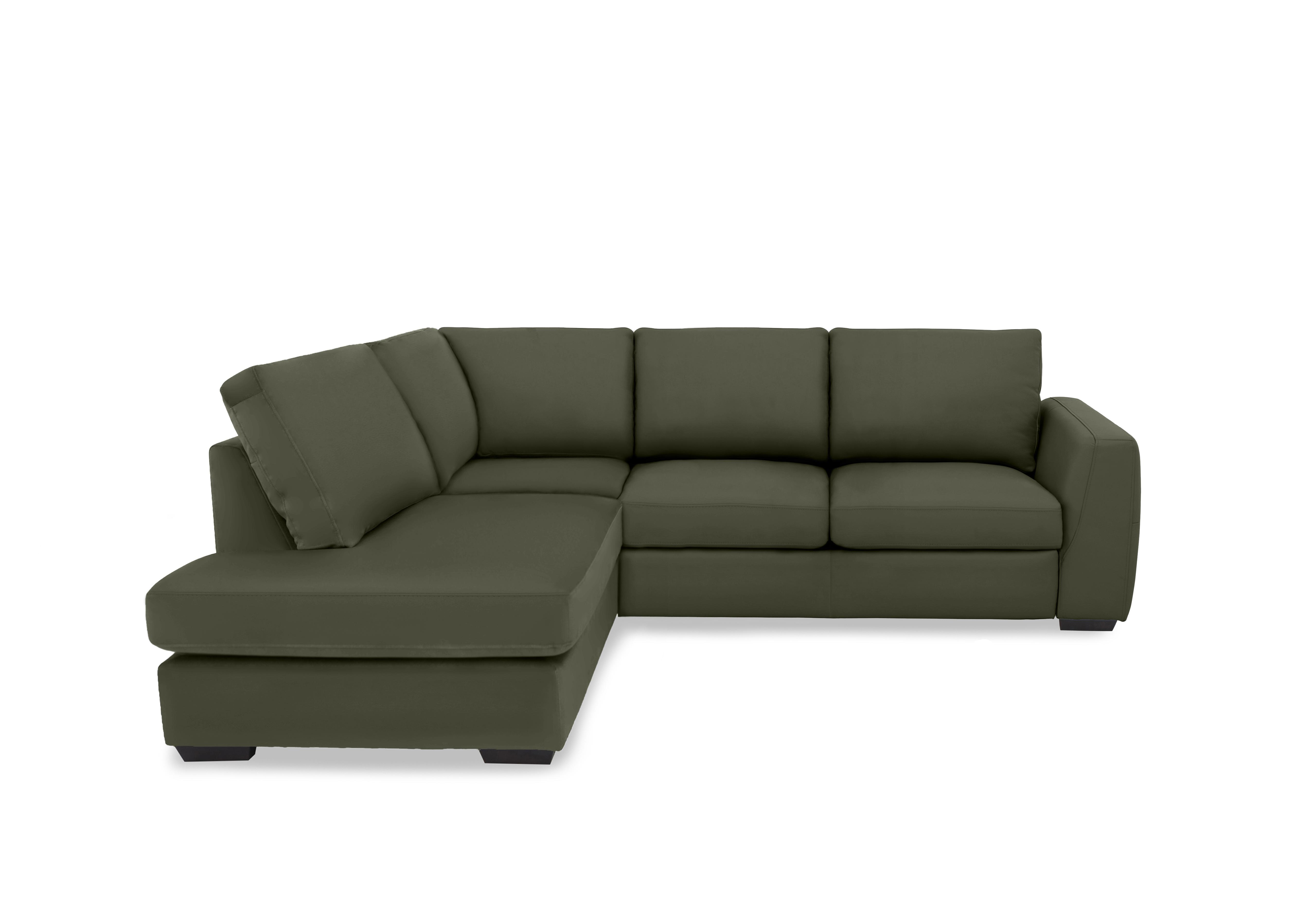 Dinky Leather Corner Chaise End Sofa in Oslo Pine Cat-40/10 on Furniture Village