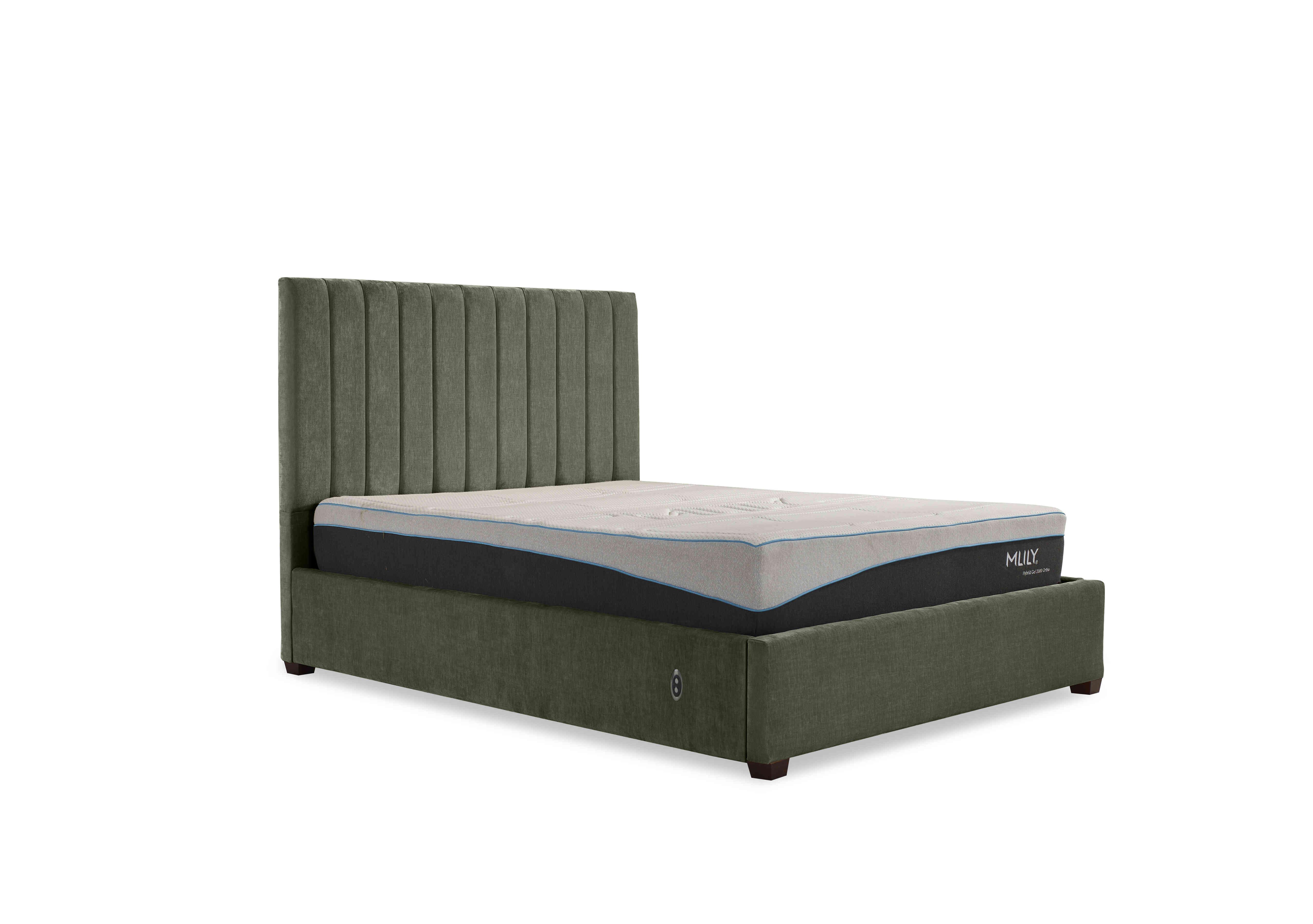 Miranda 133cm Headboard Electric Ottoman Bed Frame in Faremont Hunter on Furniture Village